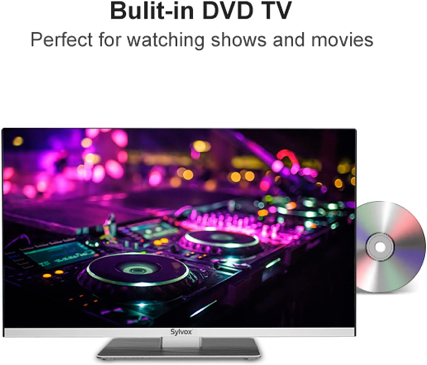 Thumbnail 2 de SYLVOX RV TV 24-Inch 12/24V 1080P Smart TV with Built-in DVD Player and Google OS
