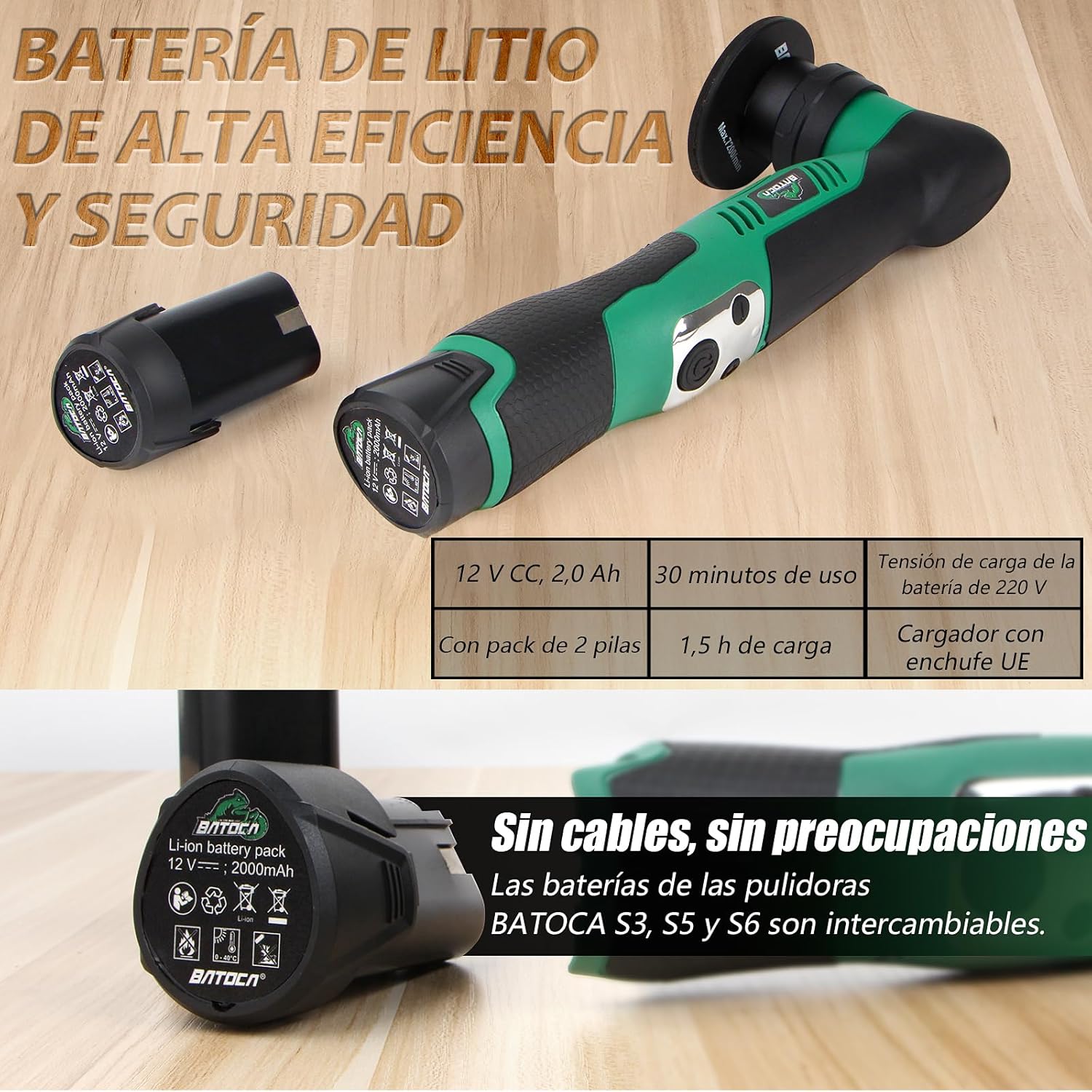 Thumbnail 5 de BATOCA S5 Mini Pulidora 3 en 1 12V