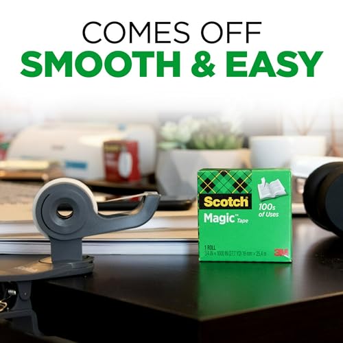 Detalle de Scotch Magic Tape with Scotch Desktop Dispenser (6 Rolls, 3/4" x 1000")
