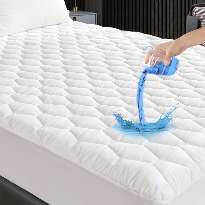 Imagen de GRT Protector de Colchón Acolchado 90x190 cm 🛏️ Impermeable en OfertitasTOP