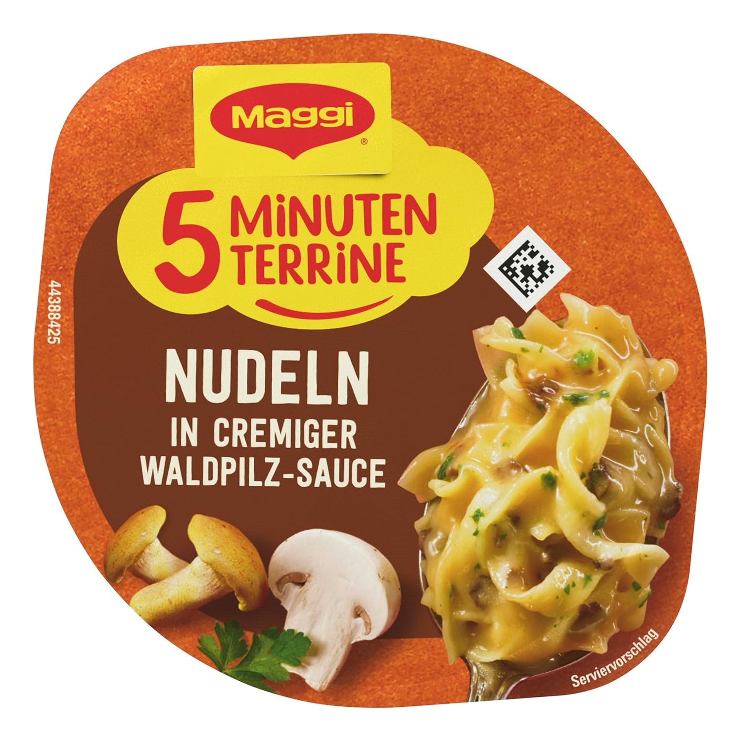 Thumbnail 3 de MAGGI 5 Minuten Terrine Nudeln in cremiger Waldpilz-Sauce – vegetarische Fertiggericht mit Pfifferlingen & Butterpilzen (8x56 g)