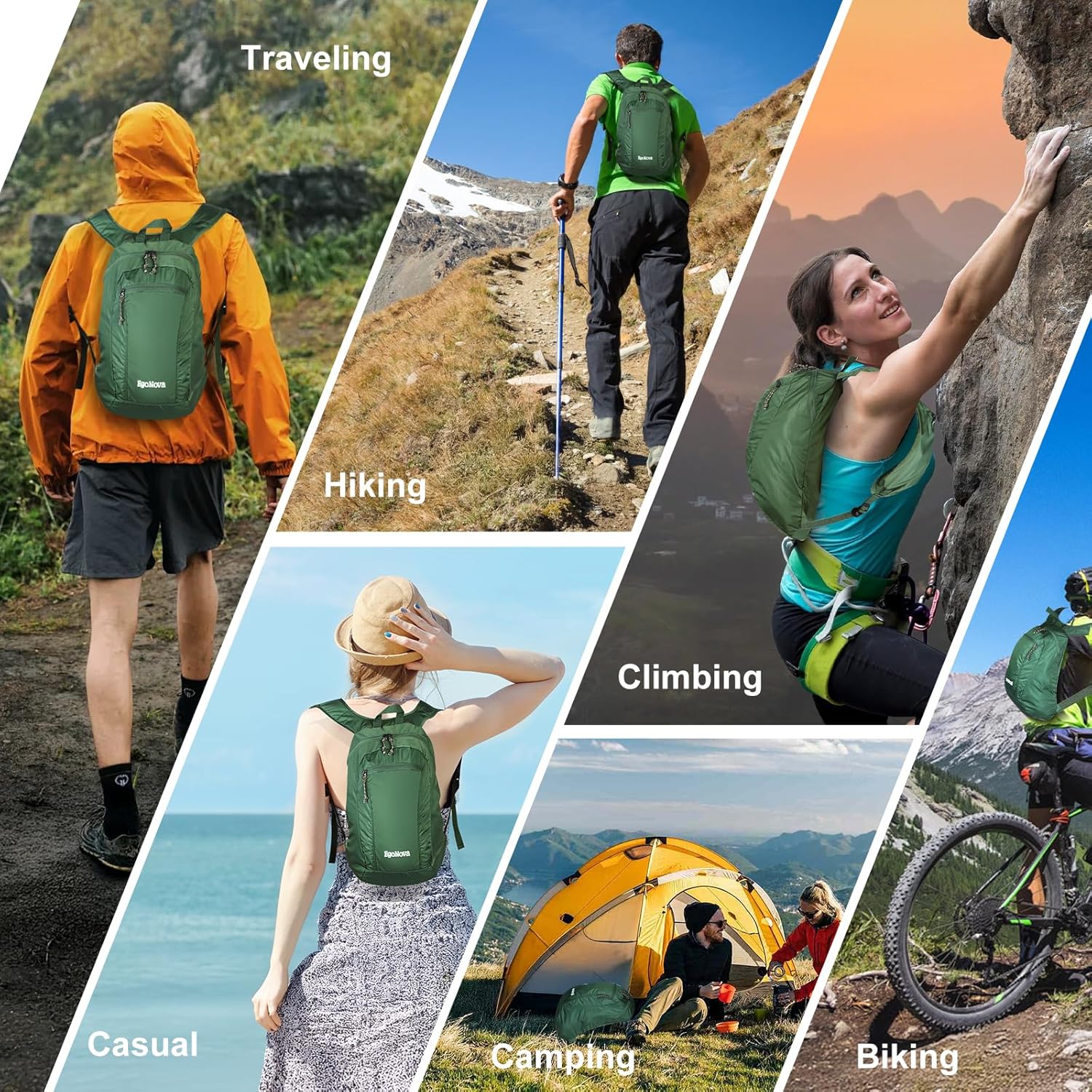 Thumbnail 4 de EgoNova 12L Lightweight Foldable Hiking Backpack
