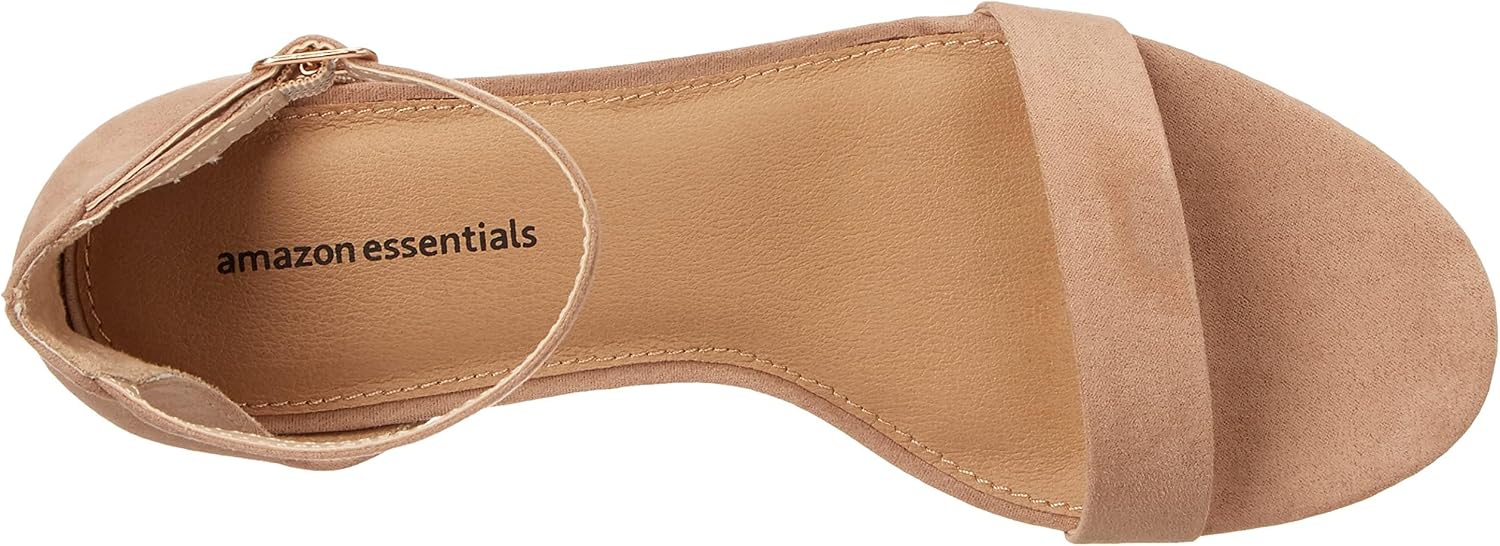 Detalle de Amazon Essentials Damen Sandaletten mit Absatz und zwei Riemchen – Komfort und Stil im Alltag