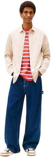 Thumbnail 3 de Tommy Jeans TJM Original DM0DM04405 Camisa elástica beige talla M