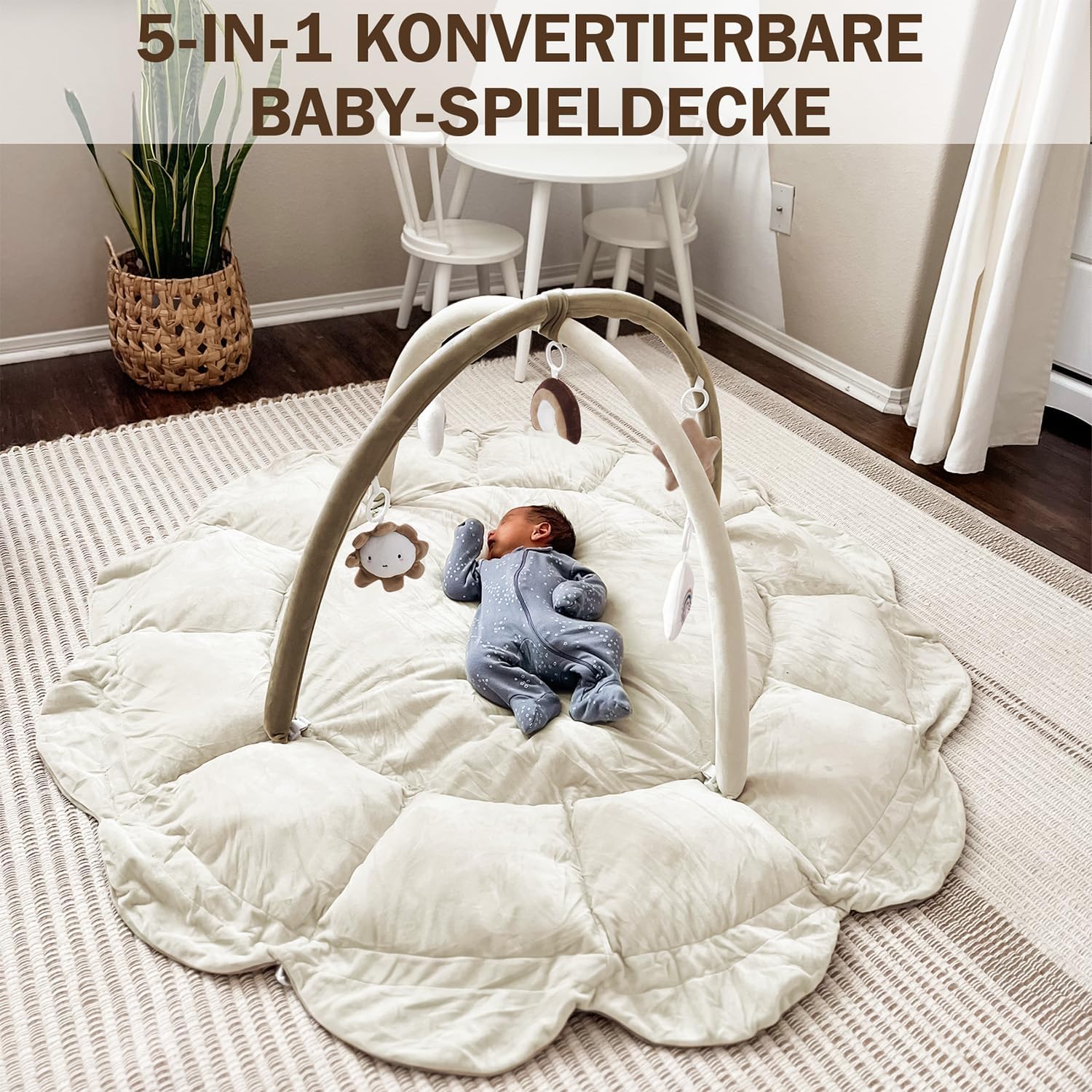 Thumbnail 4 de Mallify 5-in-1 Baby-Spielbogen Braun