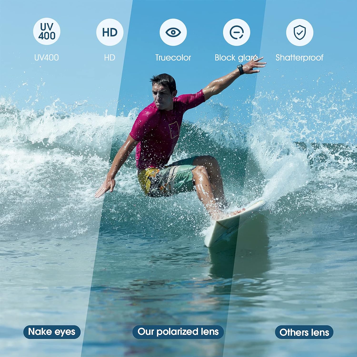 Thumbnail 3 de Occhiali da sole Duduma polarizzati: protezione UV400, leggerezza TR90 e lenti TAC per sport e attività all’aperto