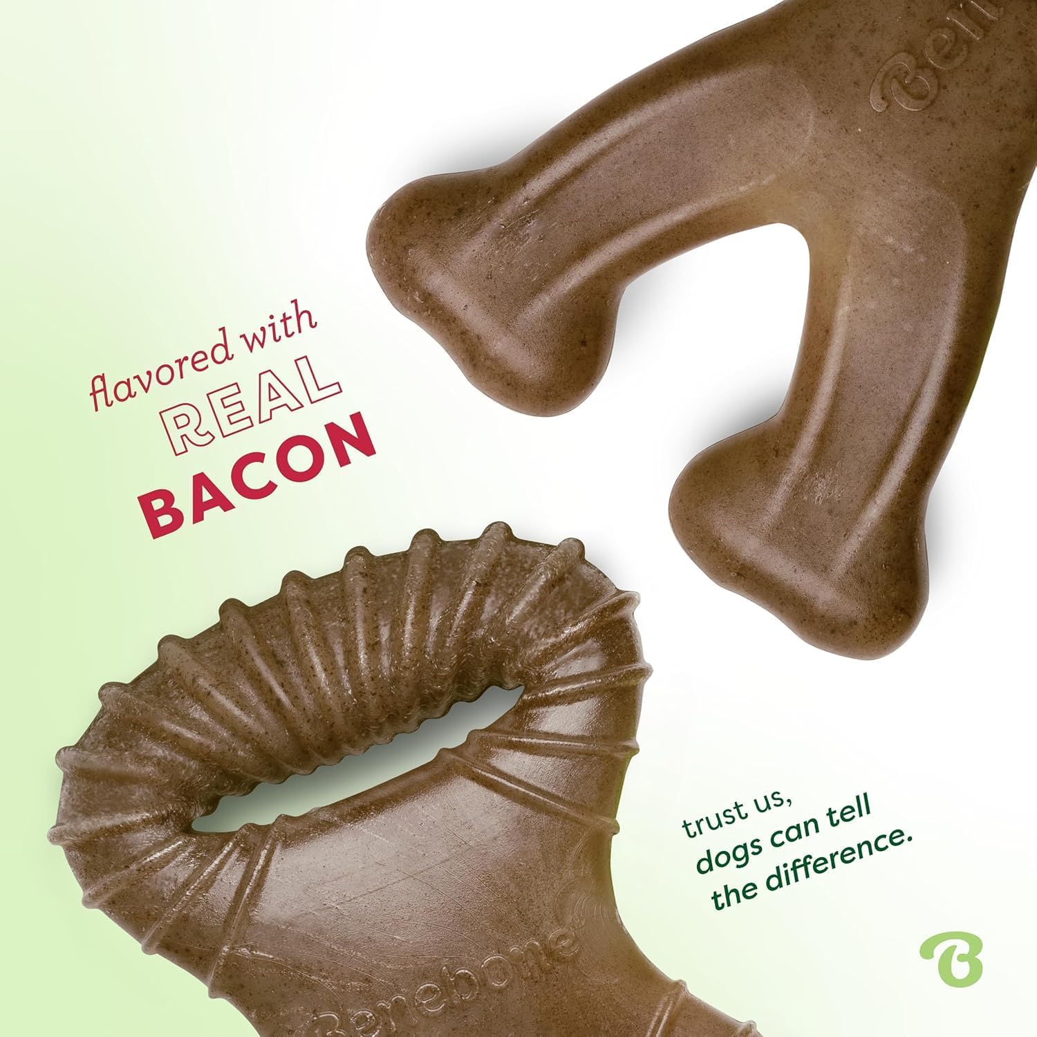 Thumbnail 1 de Benebone Tiny 2-Pack Dental Chew/Wishbone for Aggressive Chewers – Real Bacon Flavour for Extra Small Dogs