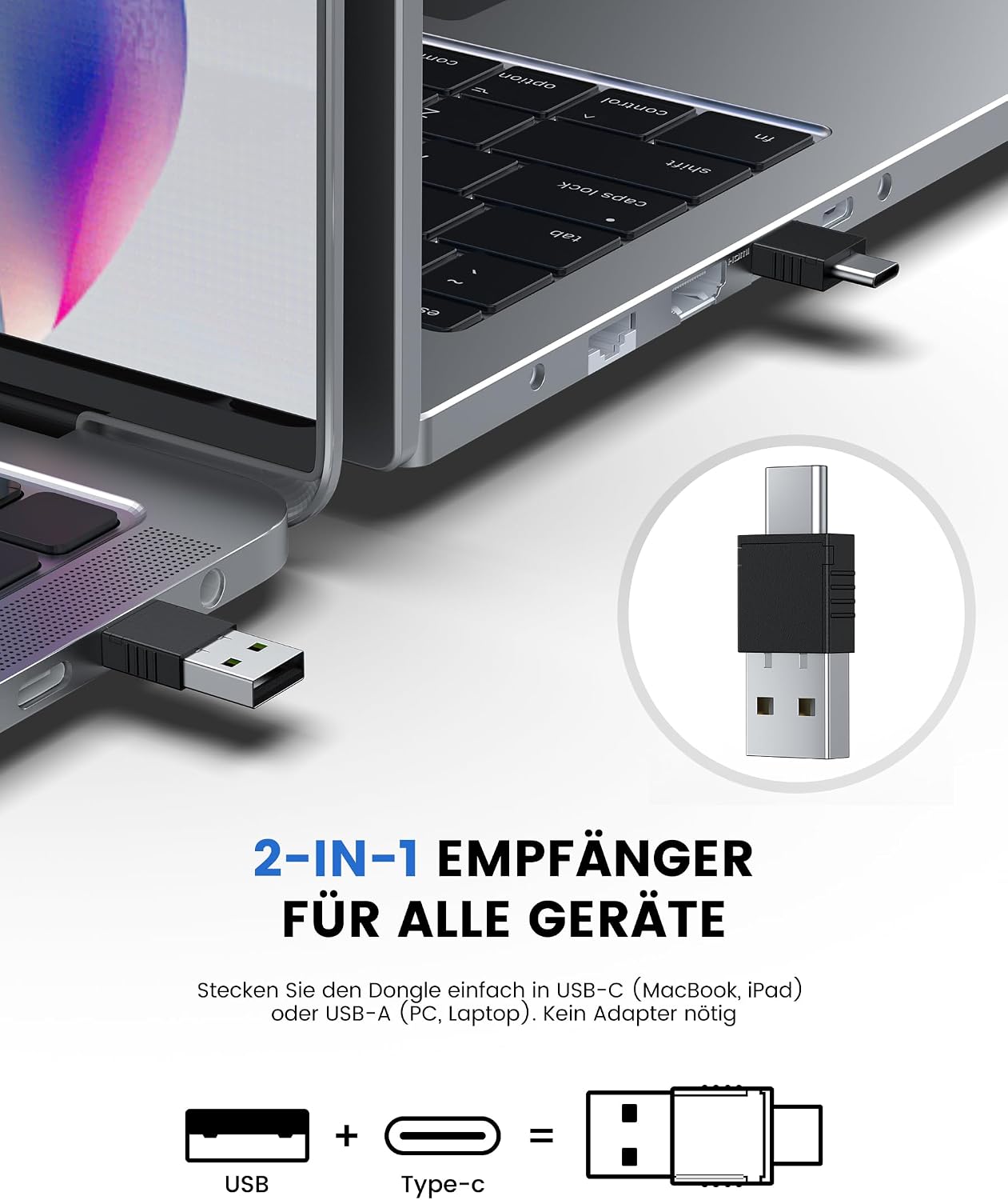 Detalle 2 de USB C Presenter Kabellose Powerpoint Fernbedienung