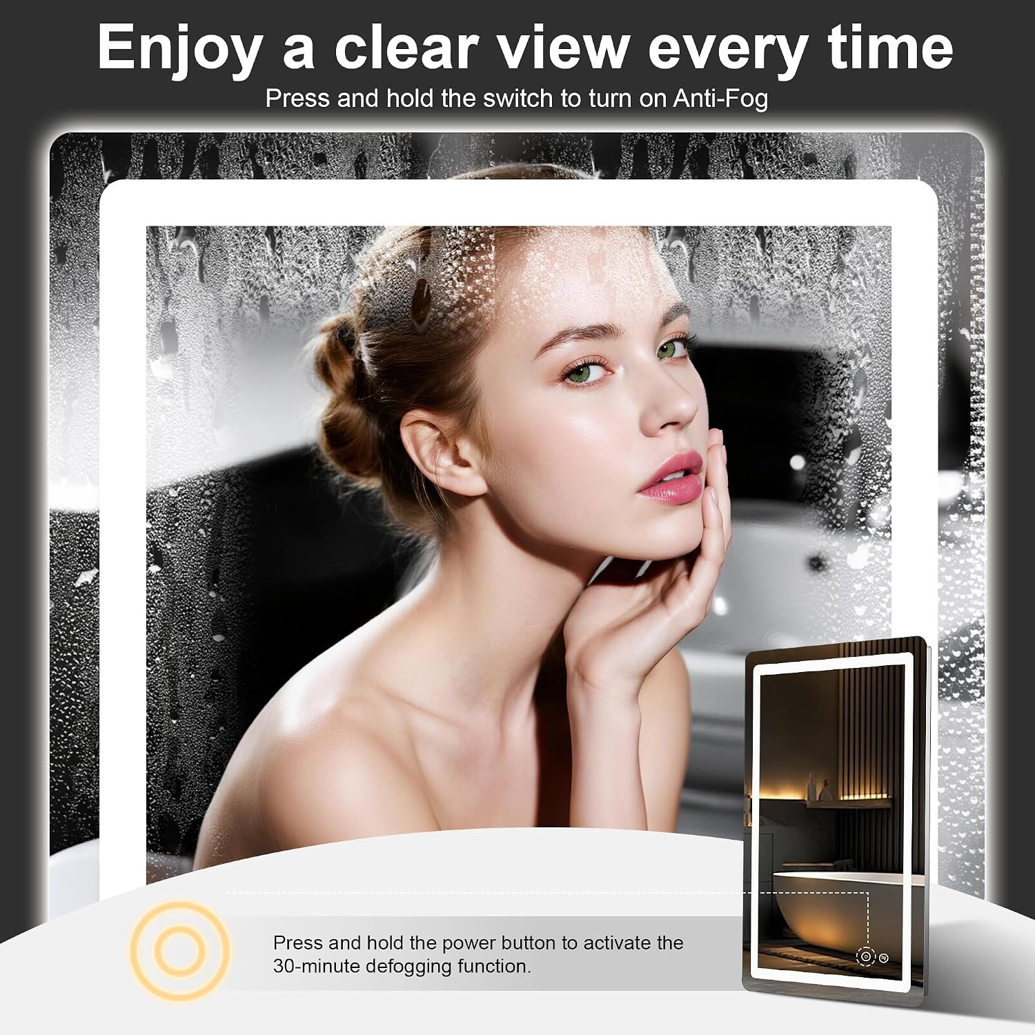Detalle 2 de LED Bathroom Mirror 20" x 30