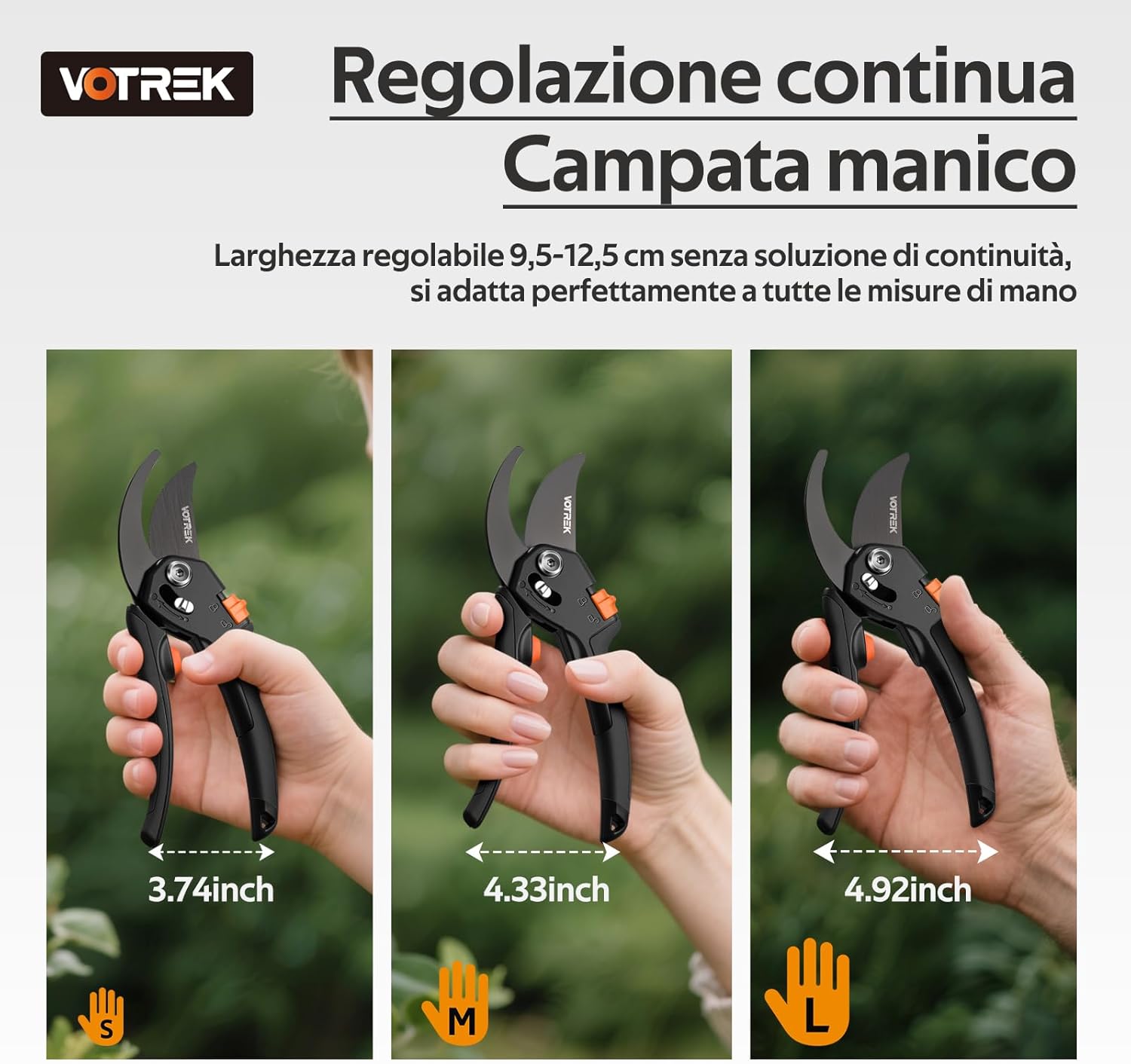 Thumbnail 3 de VOTREK VT-X850 Cesoie potatura 21,5 cm