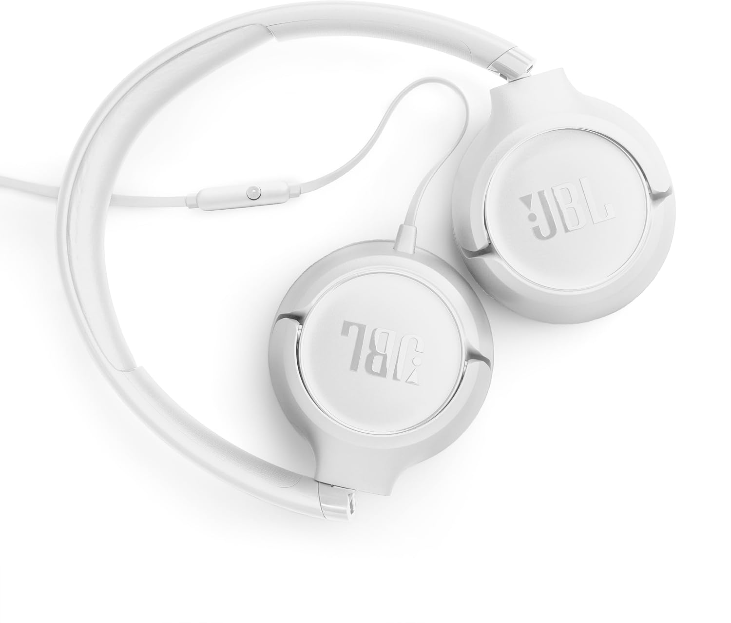 Detalle 2 de JBL Tune 530 JBLT530WHTAM Wired On-Ear Headphones, Pure Bass, White