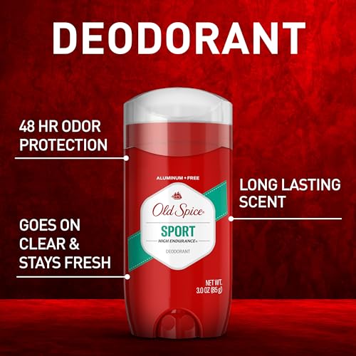 Detalle de Old Spice Aluminum Free Deodorant for Men, High Endurance, Sport Scent — 3 x 3.0 oz