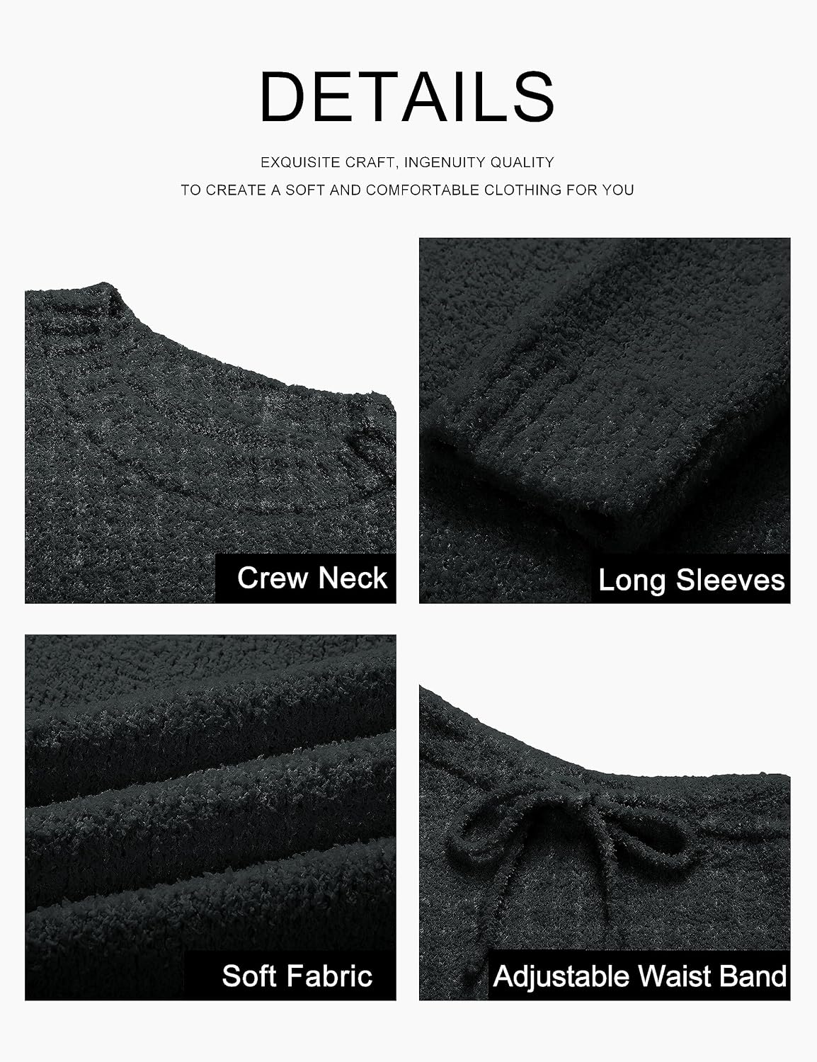 Thumbnail 6 de MEROKEETY Women's Fleece Lounge Set