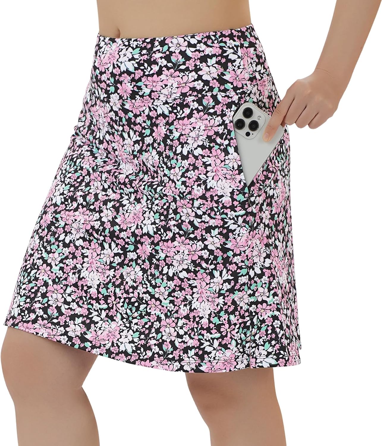 Detalle de ANIVIVO Women's Skorts Skirts 20" Knee Length with High Waist, 4 Pockets & Built-in 5" Lined Shorts