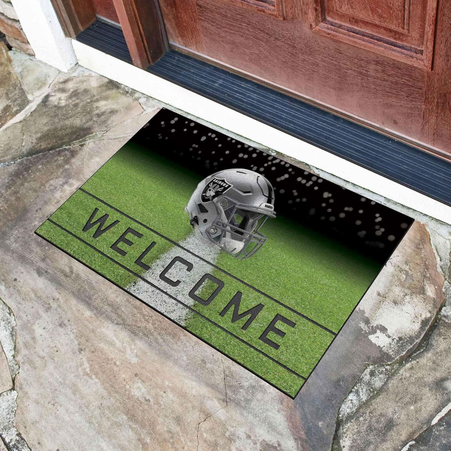 Thumbnail 1 de FANMATS NFL Unisex-Adult Contemporary 3D Molded Welcome Stripe Rubber Mat