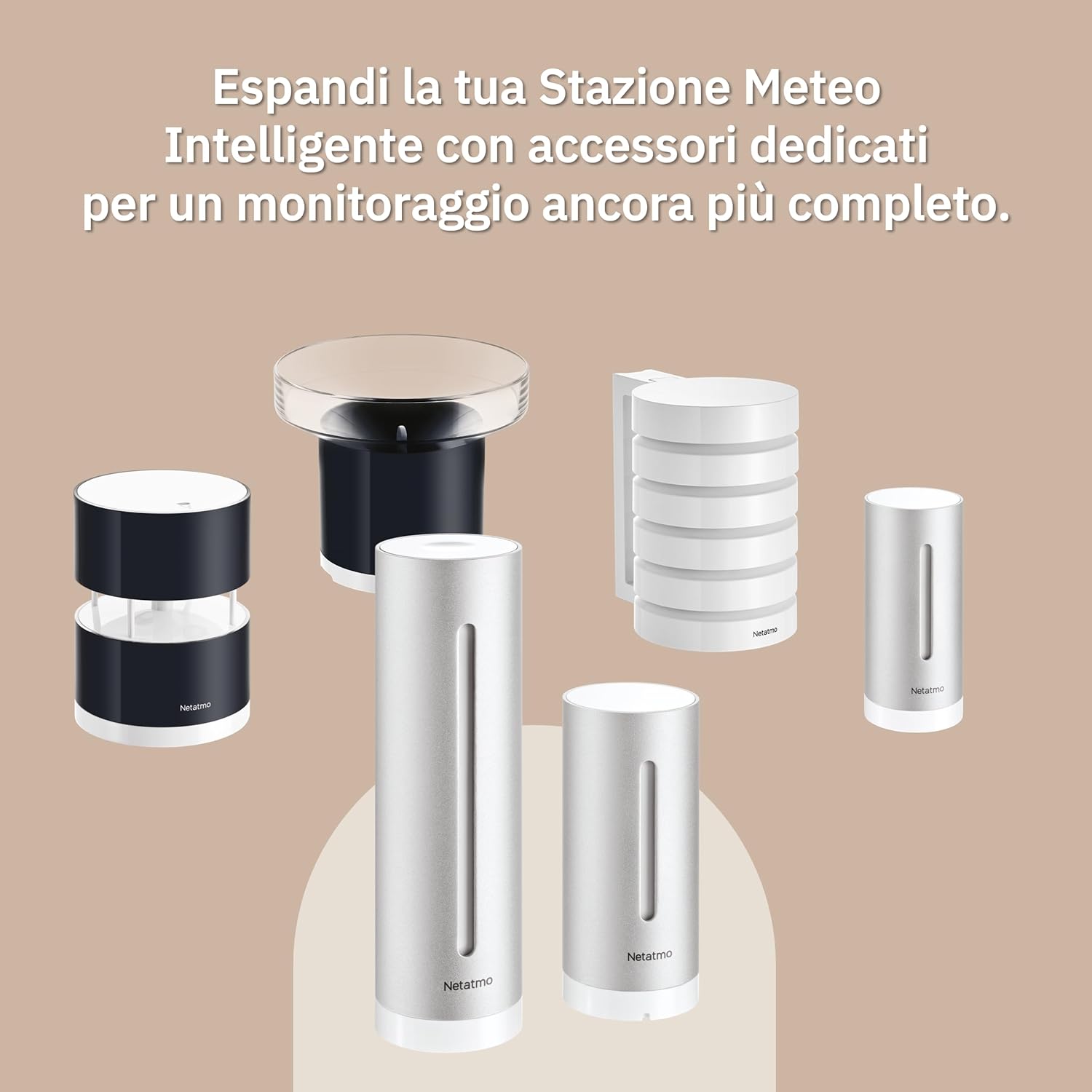 Thumbnail 4 de Netatmo Supporto per pluviometro o anemometro - Nero (NWM01-WW)