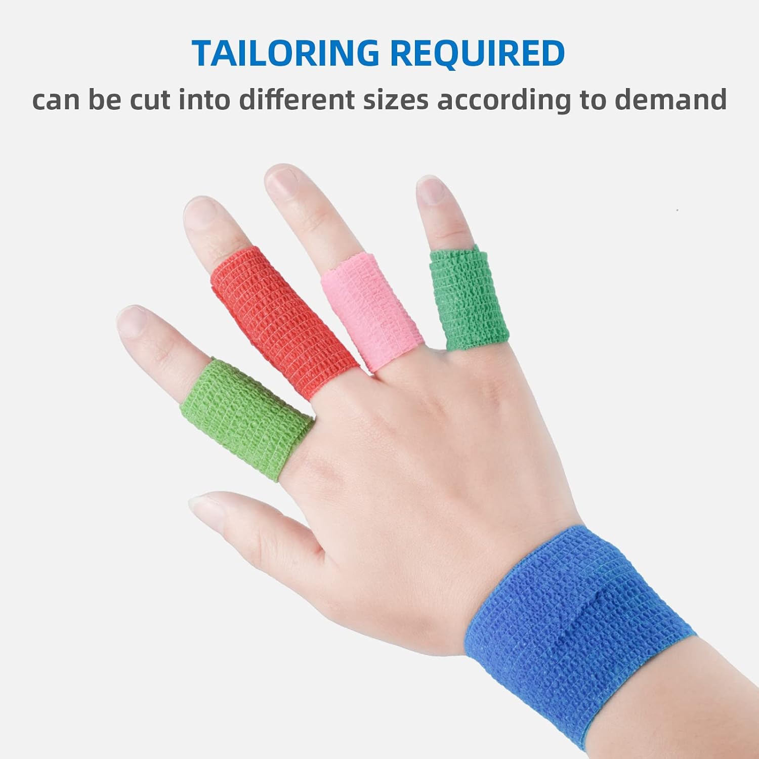 Thumbnail 5 de 12 Rollen selbsthaftender Kohäsionsverband 10 cm (rot) – elastische Haftbandage für Finger, Hand & Erste Hilfe