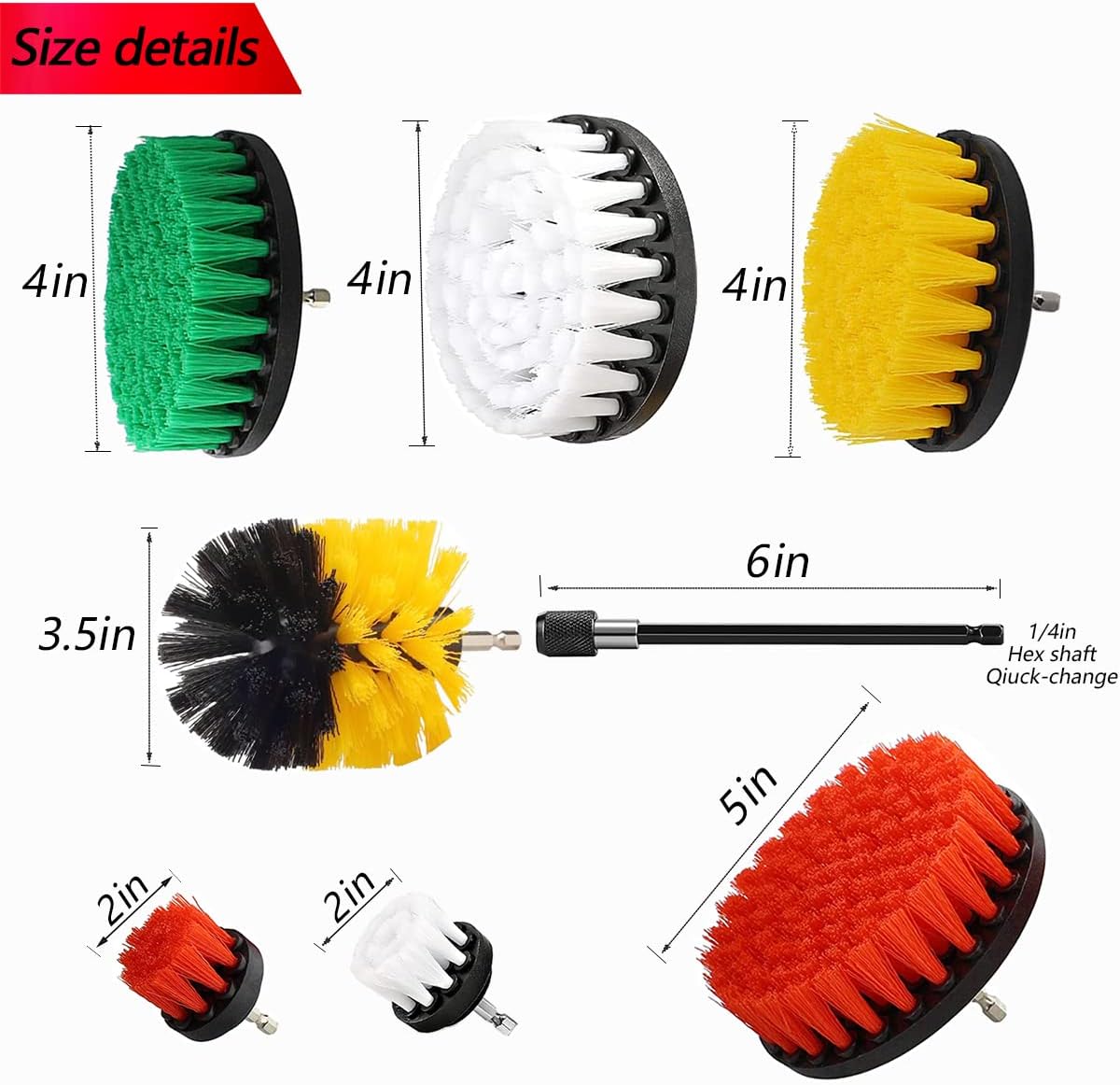 Thumbnail 1 de 20Pcs Drill Brush Attachment Set for cleaning