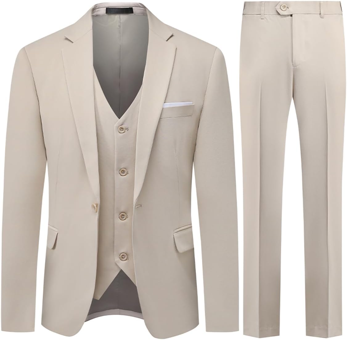 Men’s 3 piece suit, 1 button blazer set