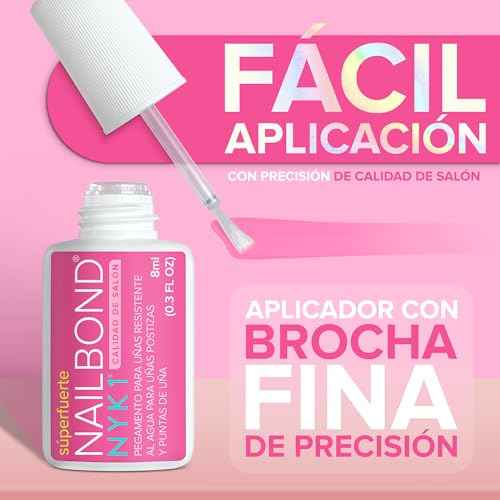 Detalle de NYK1 NailBond: Pegamento para Uñas Postizas Súper Fuerte (8 ml)