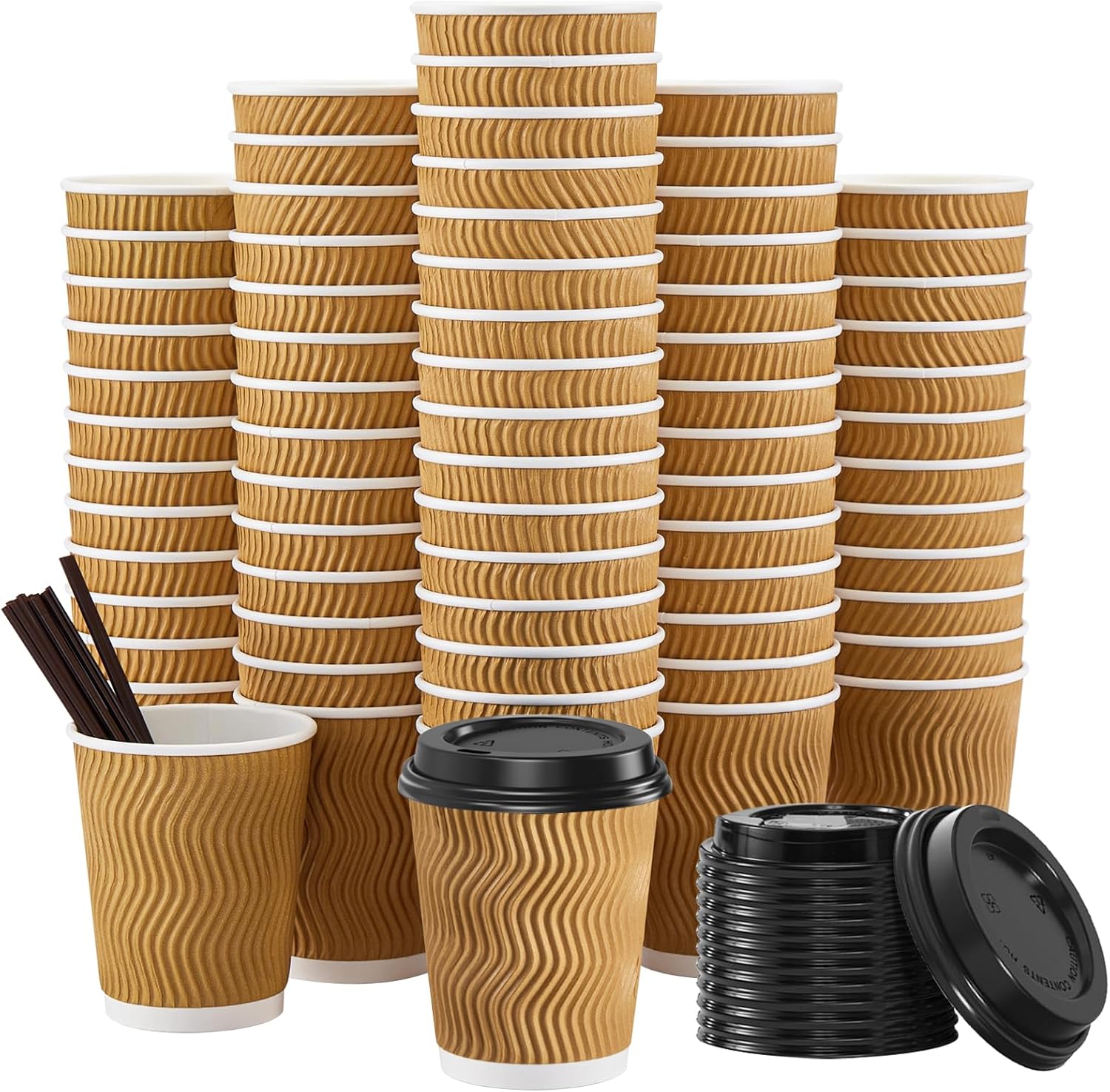 Detalle de SIUQ 8 oz Disposable Coffee Cups