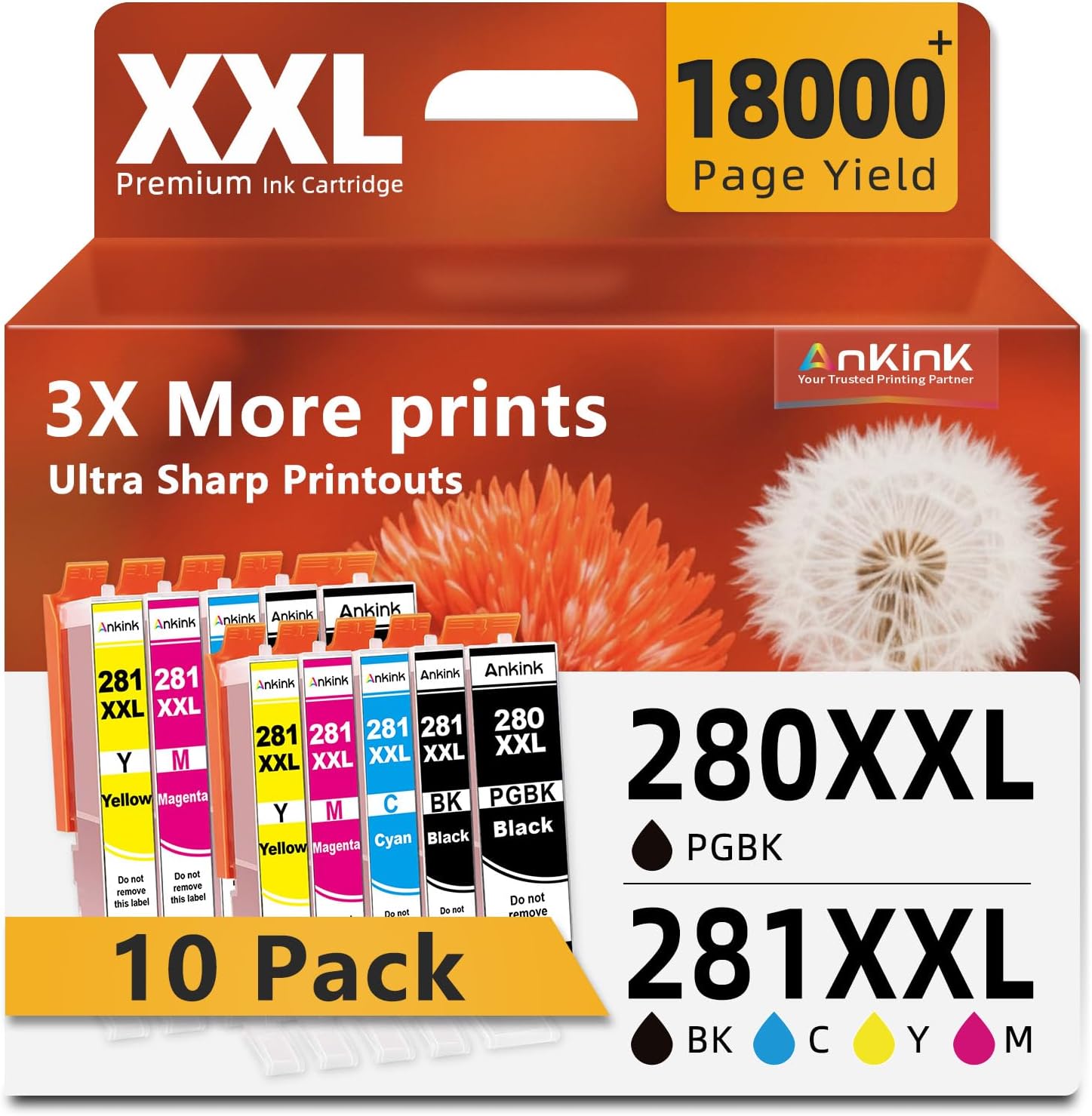 Detalle de Ankink Ink Cartridges 280XXL/281XXL