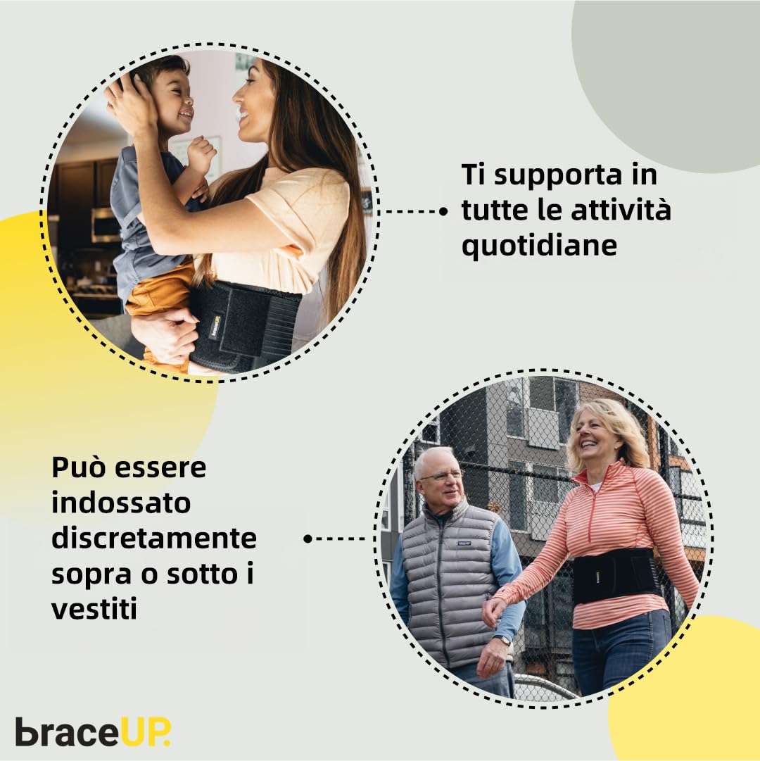 Thumbnail 3 de BraceUP Fascia Lombare con doppia regolazione e 8 stecche – tutore ortopedico lombare L/XL (90-110 cm)