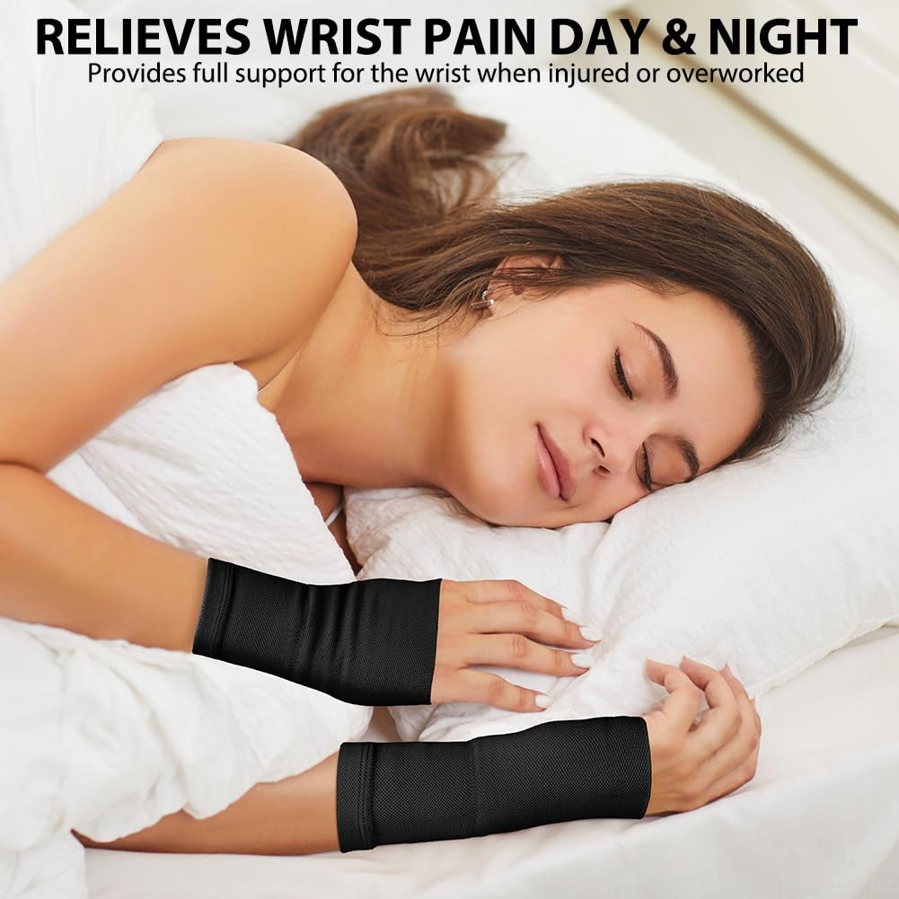 Thumbnail 5 de OFFCUP Thumb Support Glove, Large Black Fingerless Wrist Orthosis