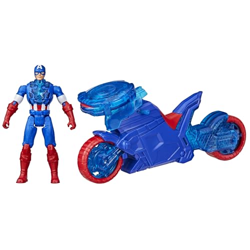 Detalle de Marvel Avengers Epic World of Action Moto lanzaescudos del Capitán América
