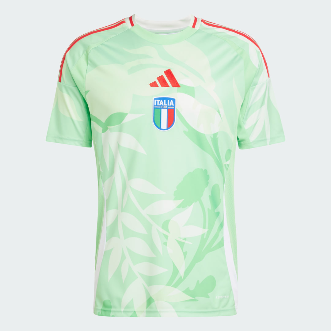 Detalle de Camiseta segunda equipación selección femenina Italia 25 de Adidas - verde