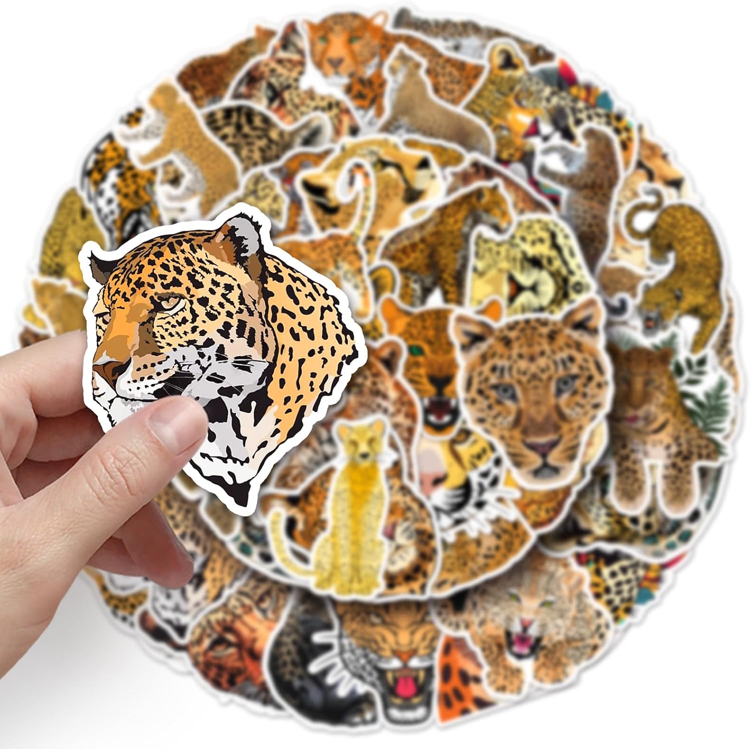 Detalle 2 de Cheetah Vinyl Stickers, 50-Piece Pack