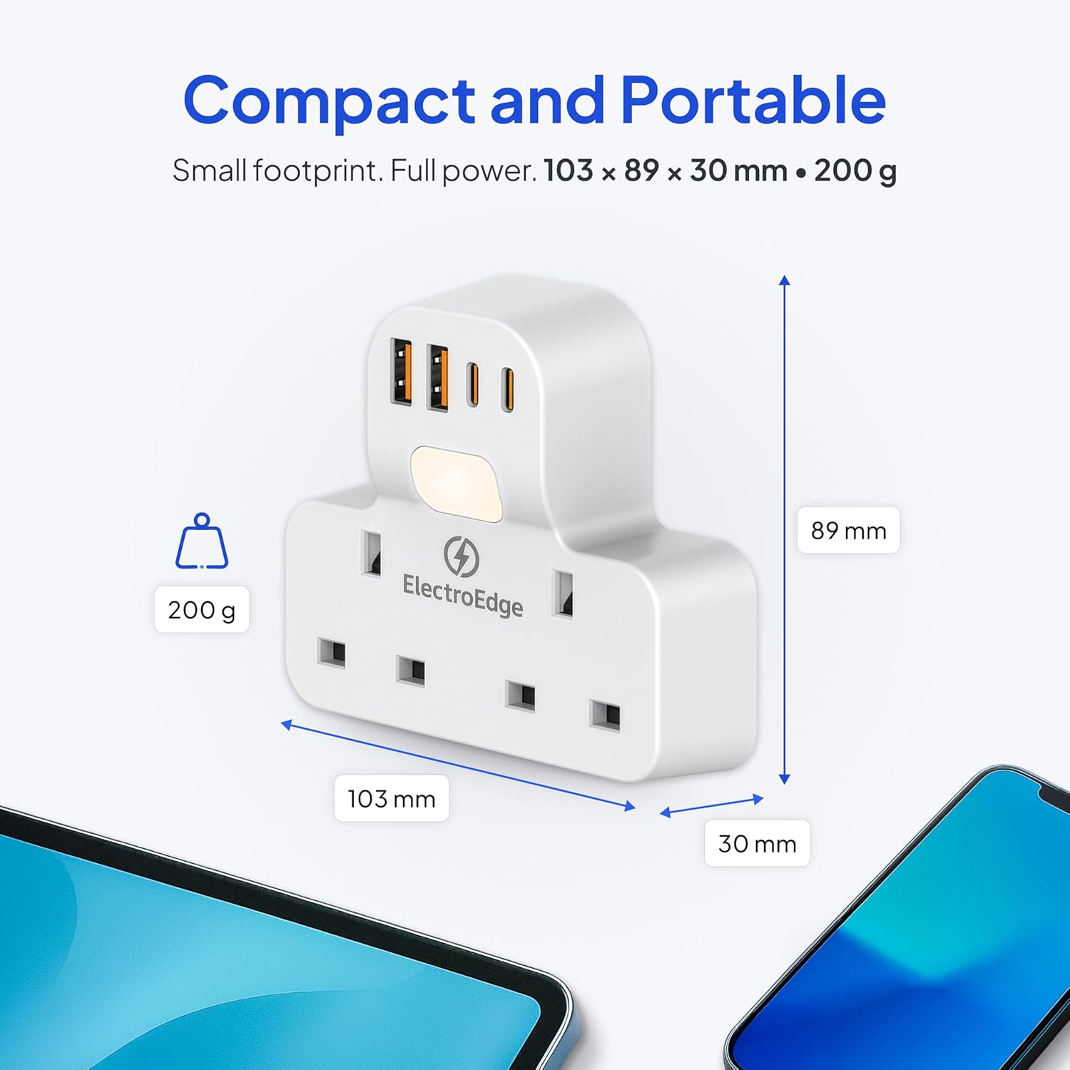 Thumbnail 5 de ElectroEdge Extension Plug PD20W 6‑in‑1