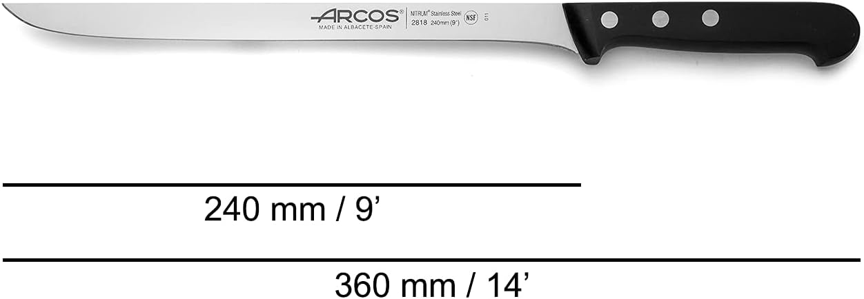 Thumbnail 1 de Arcos Couteau à Jambon en Acier Inoxydable – Lame 240 mm, Manche POM, Série Universelle