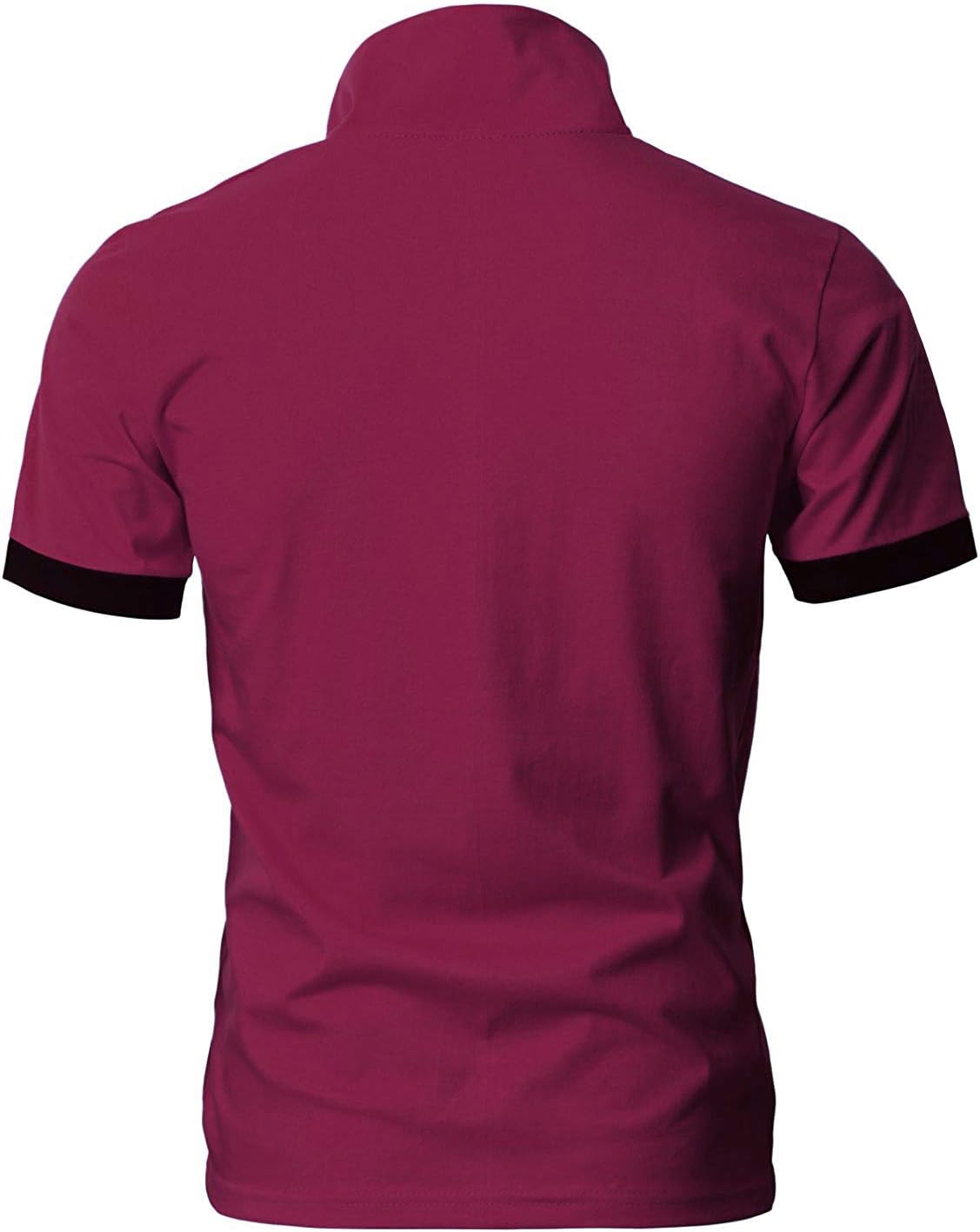 Detalle de GNRSPTY Polo da Uomo Manica Corta con Ricami Fulvi – Stile casual chic