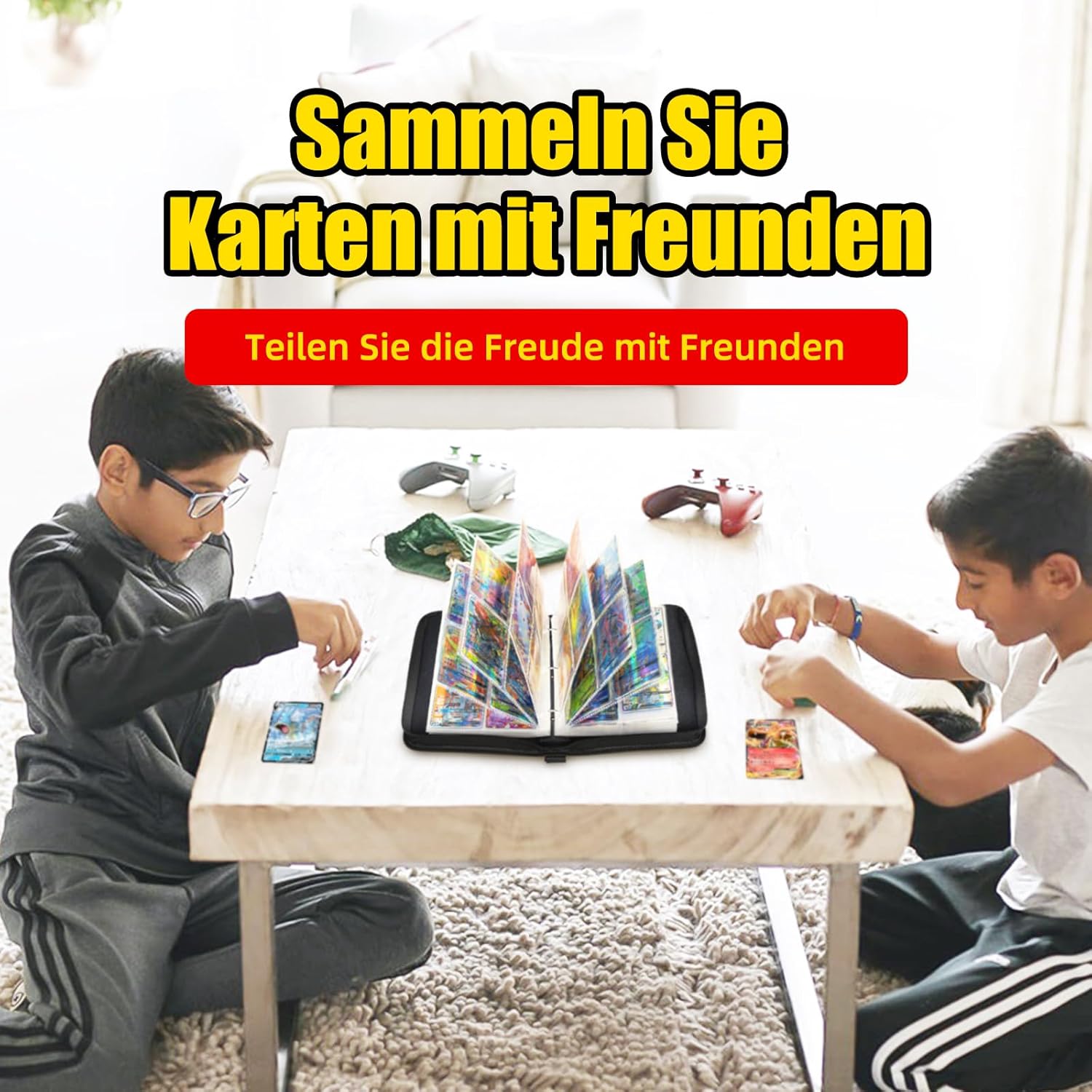 Thumbnail 5 de HazyZany Sammelkarten Album – 55 Seiten, 440 Karten Kapazität, PU-Leder, wasserdicht, Reißverschluss