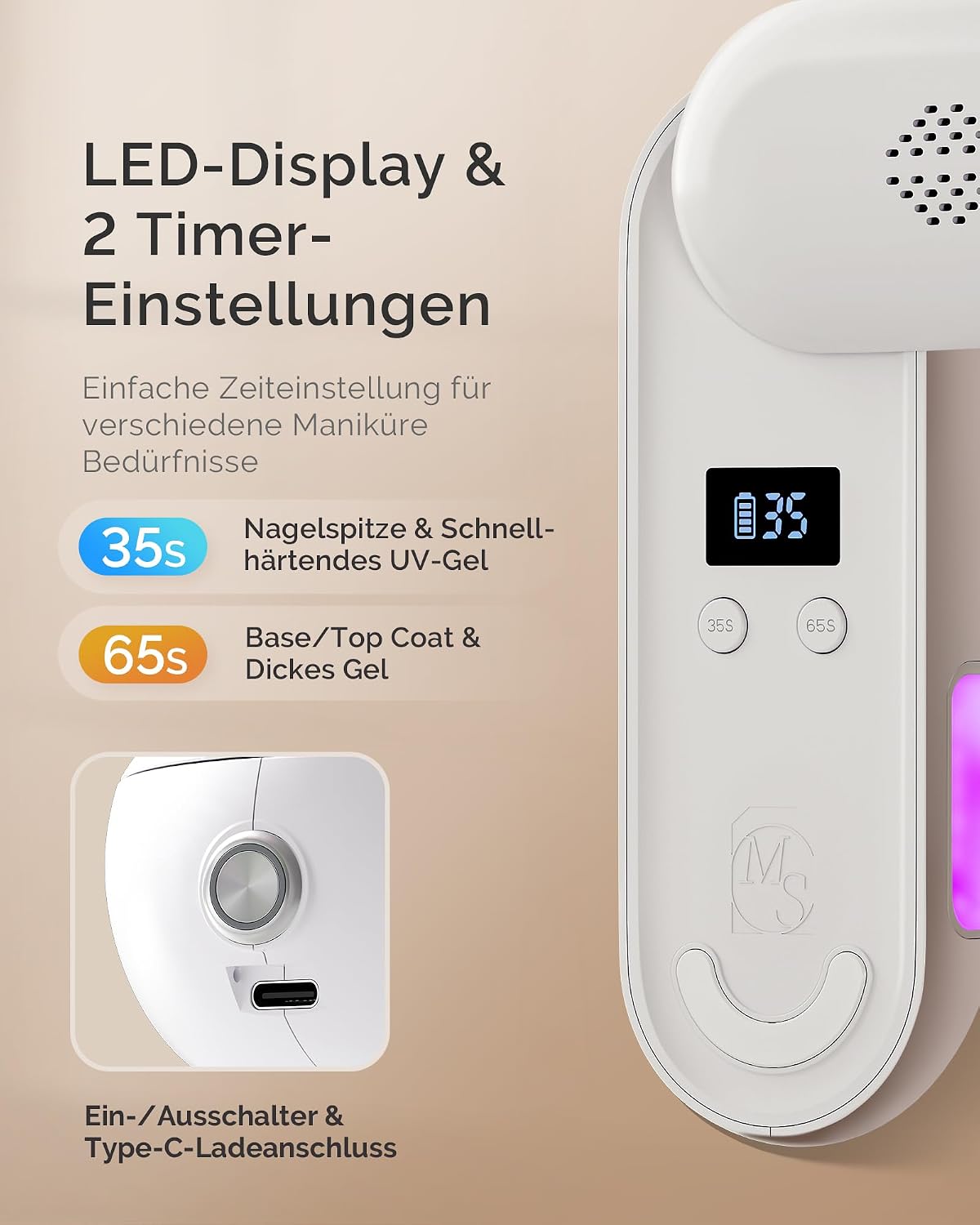 Thumbnail 3 de MelodySusie P-PLUS20F UV LED Lampe 300 Anwendungen