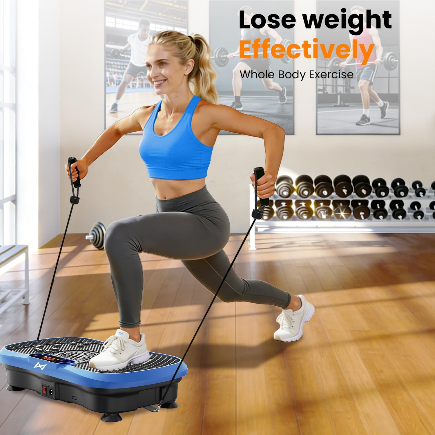 Thumbnail 6 de AXV SLIM Vibration Plate Exercise Machine, 200W, 120 Levels, 5 Programs