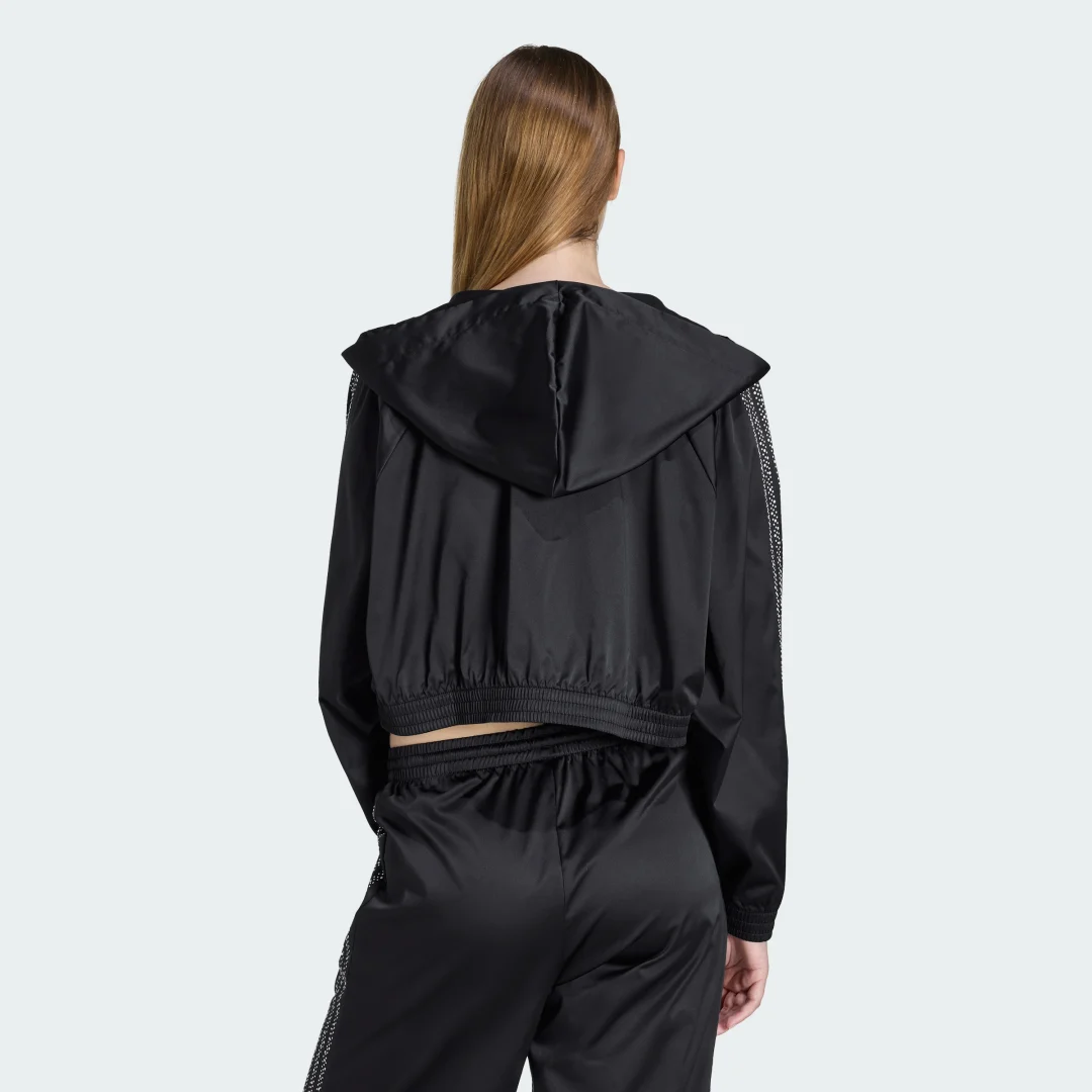 Detalle de SUDADERA CON CAPUCHA PEARL CROPPED ZIP de Adidas