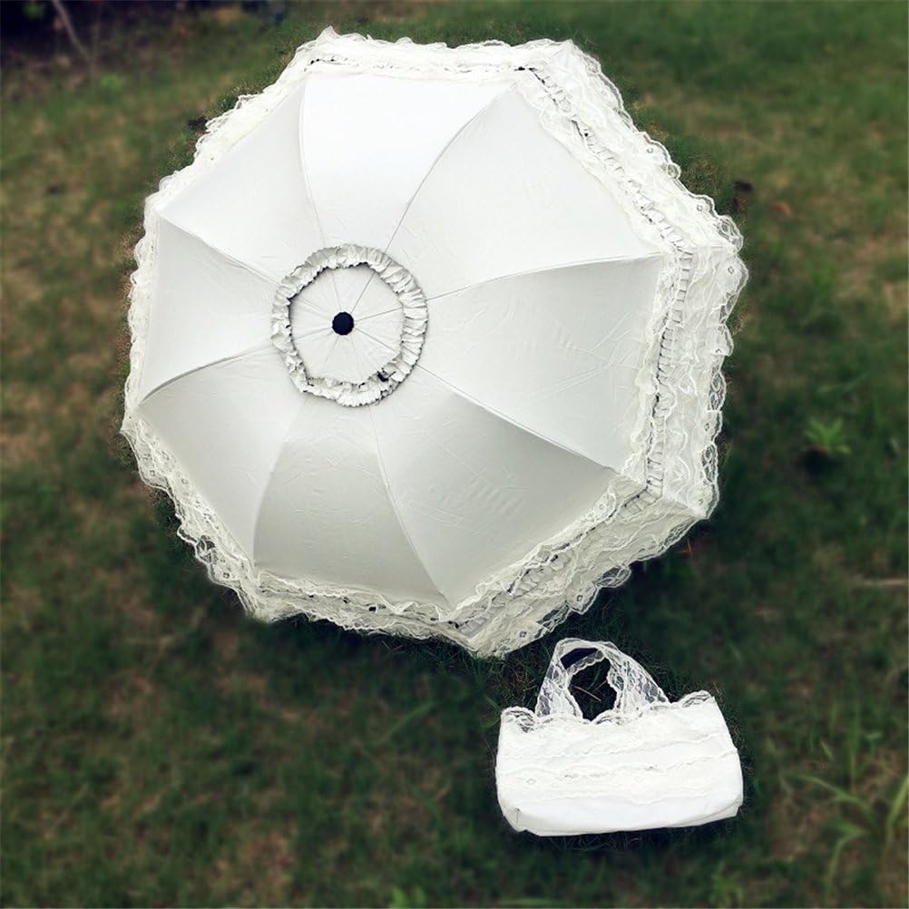 Thumbnail 4 de Maibar Sun Umbrella UV Parasol Lace Folding Umbrella