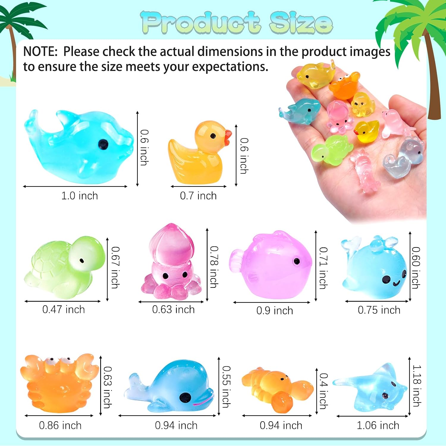 Detalle 1 de Mini Resin Animal Figurines, 100 Pieces
