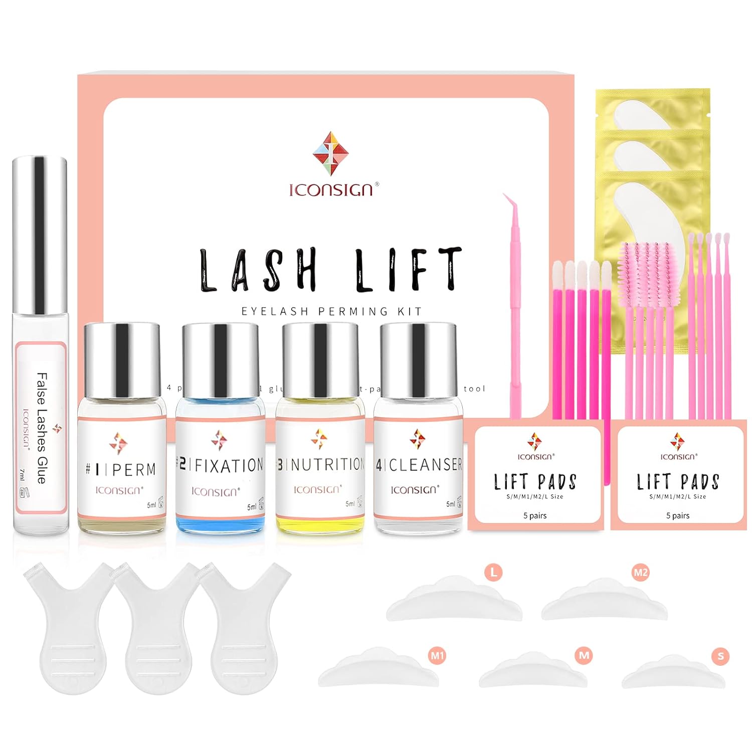 Detalle de Lash Lift Kit: Professional Eyelash Perm Kit for Salon-Quality Results at Home