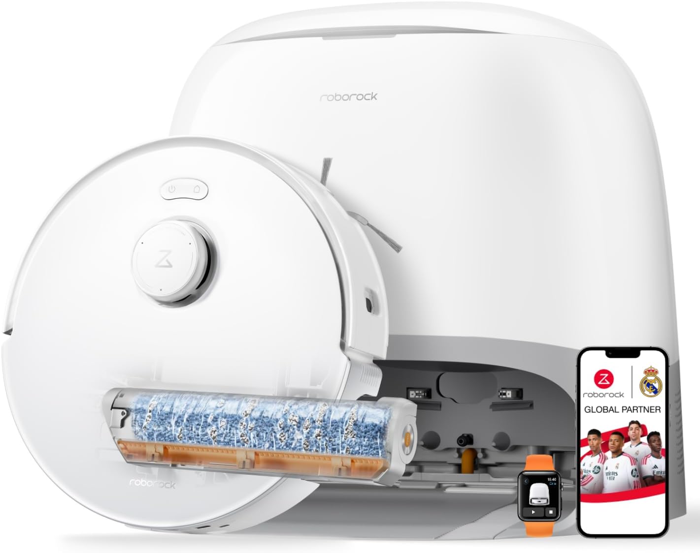 Detalle de Roborock robot vacuum and mop Qrevo Curv 2 Flow