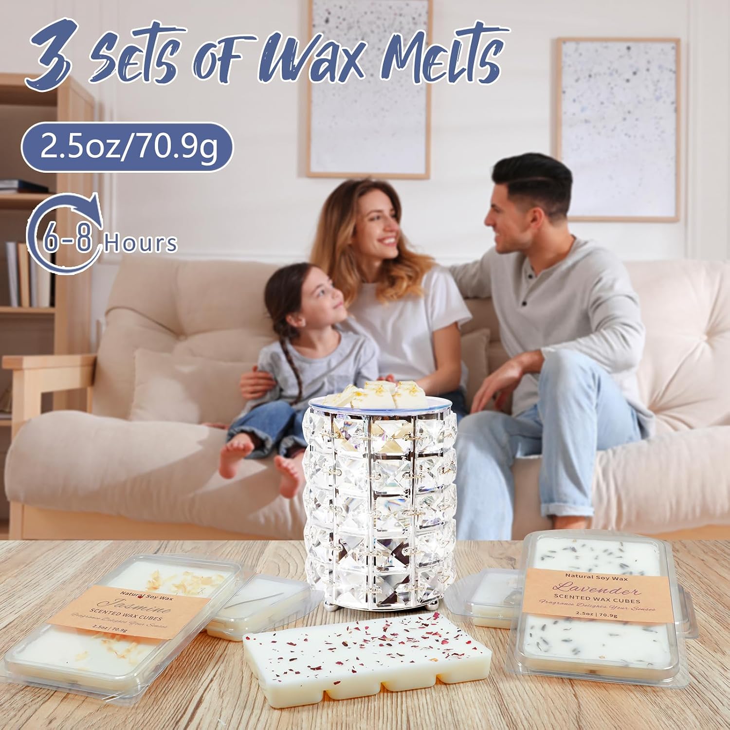 Thumbnail 4 de SCENTORINI Wax13 Wax Melts, 3-Pack with Rose, Lavender & Jasmine
