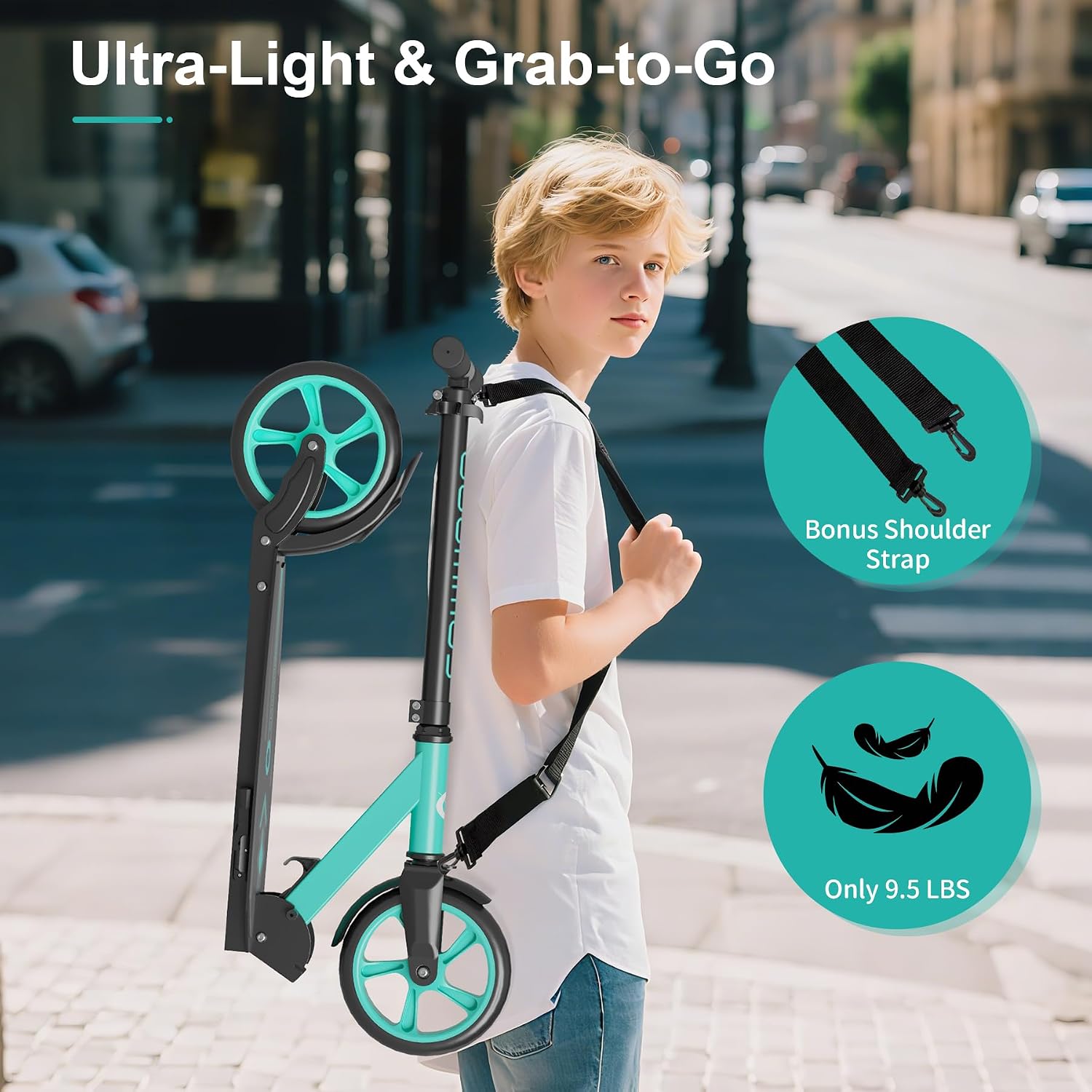 Thumbnail 6 de Kick Scooter 8-Inch Wheels 240 lbs 🛴