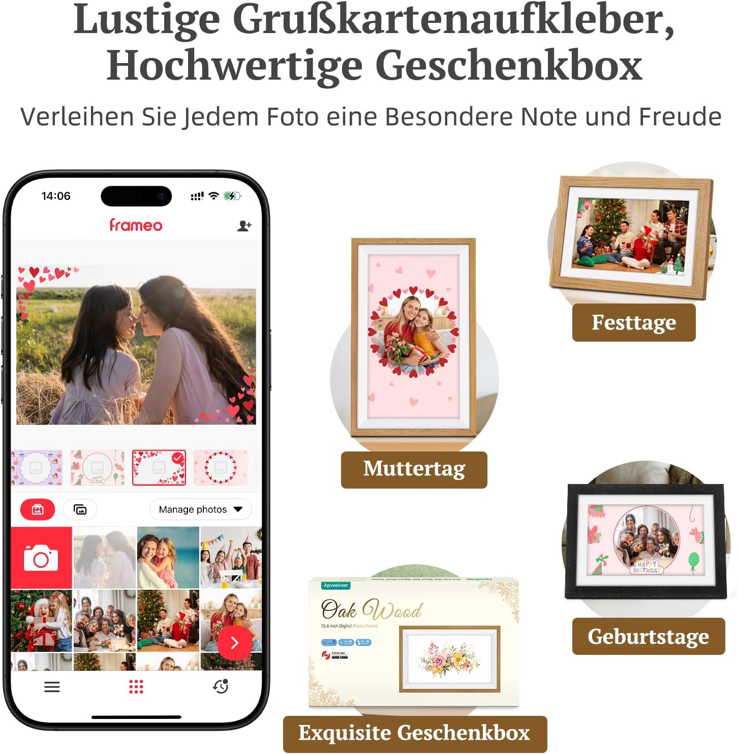 Thumbnail 6 de Frameo 15.6 Zoll Digitaler Bilderrahmen