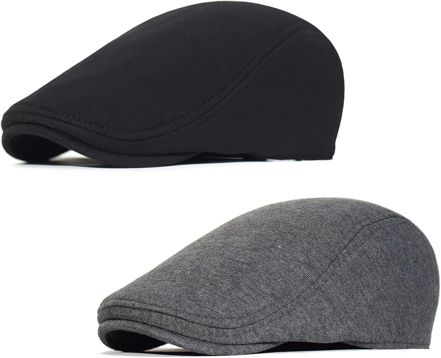 Detalle de Malaxlx 2 Pcs Newsboy Flat Cap Beret Hat Set for Men and Women