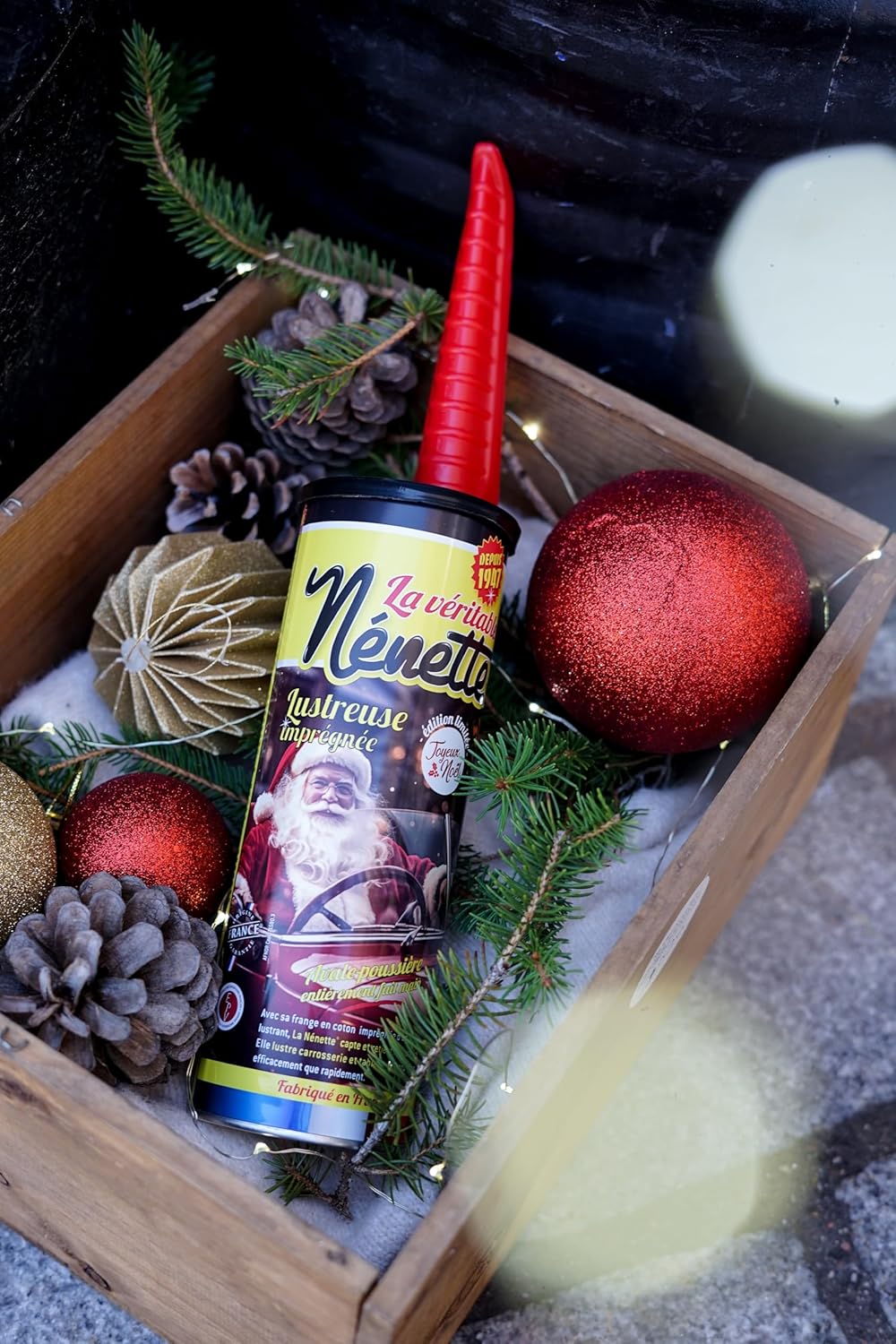 Thumbnail 4 de NENETTE Lustreuse imprégnée édition limitée Joyeux Noël — Fabriquée à la main en France, Noir
