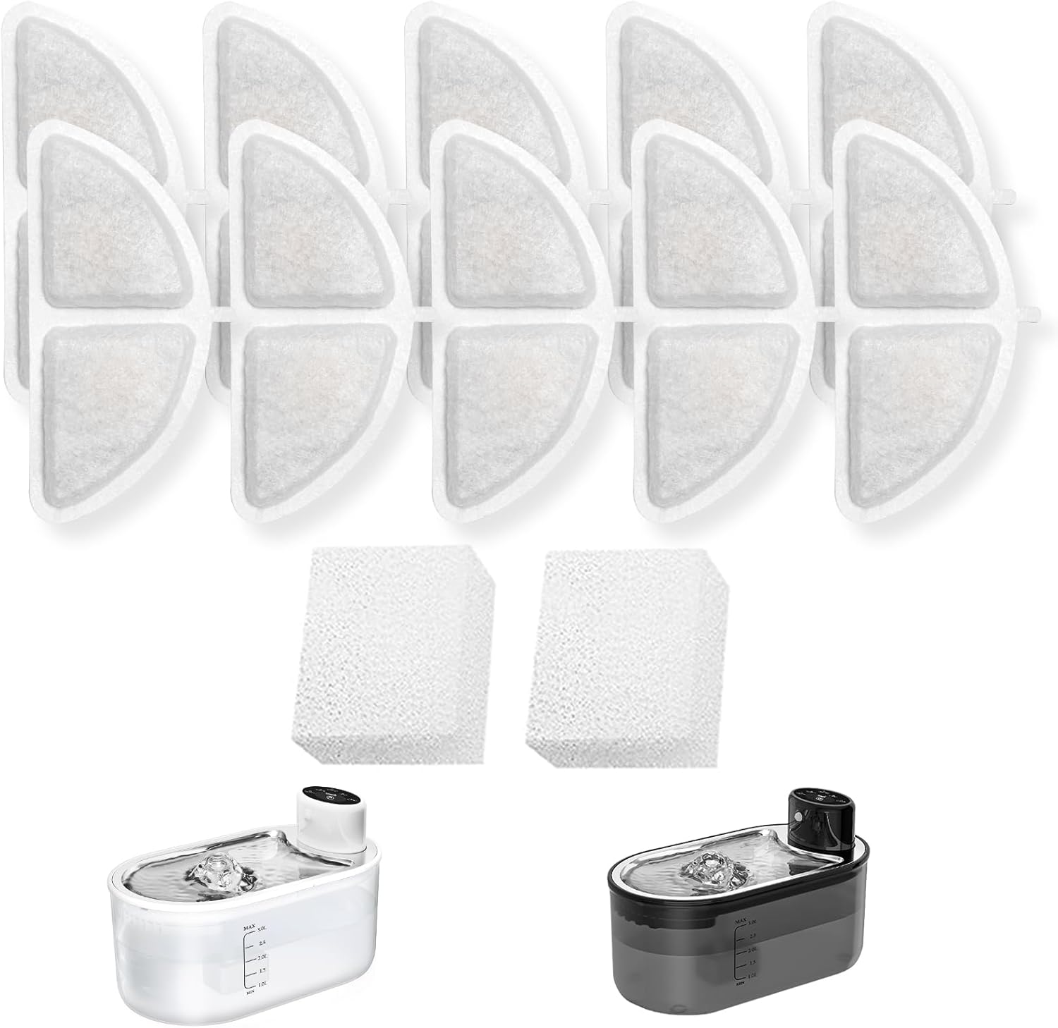 Detalle 2 de TOMXCUTE P9 Ersatzfilter 10er Set mit 2 Vorfilz
