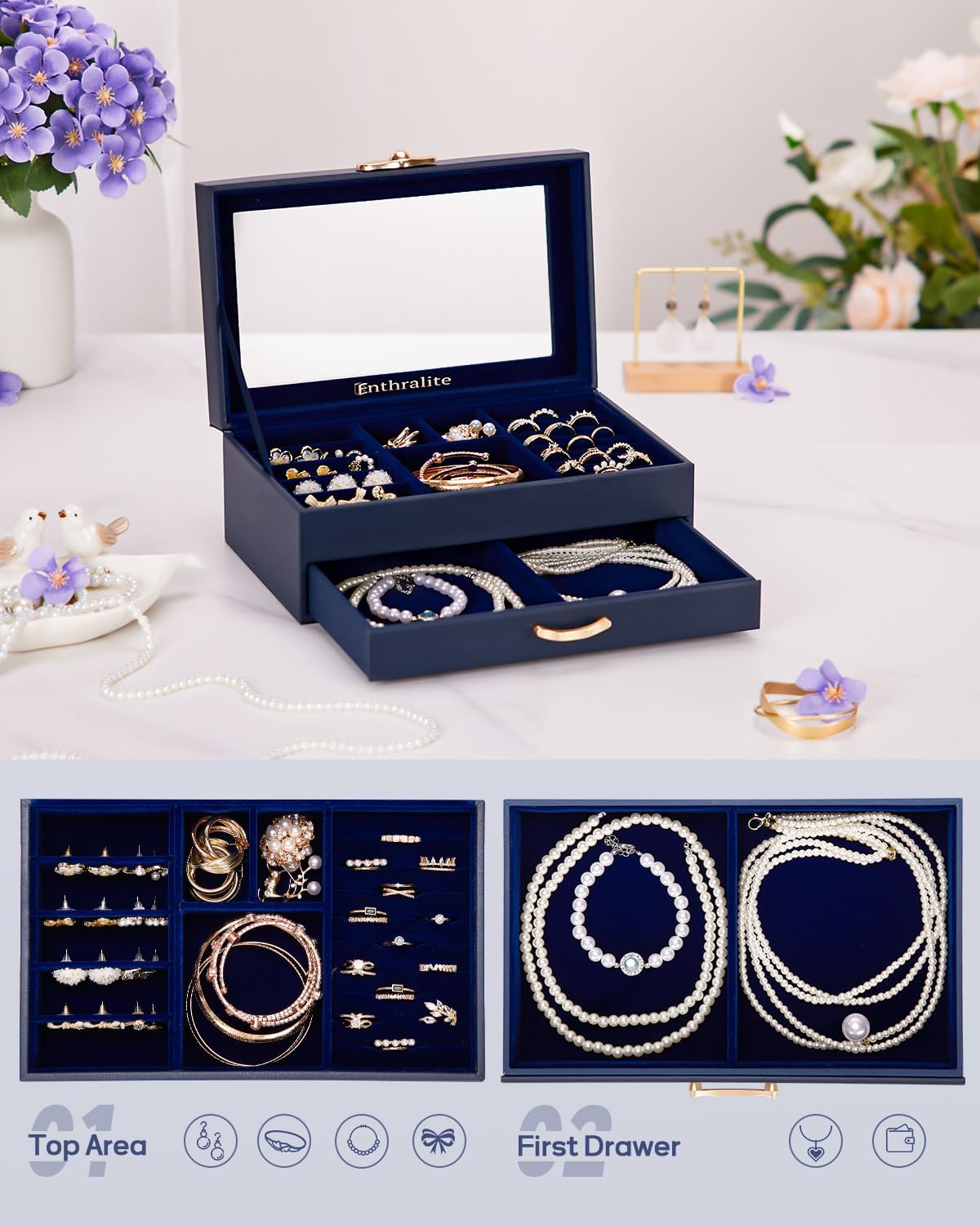 Detalle 2 de Enthralite Jewelry Box with 4 Drawers