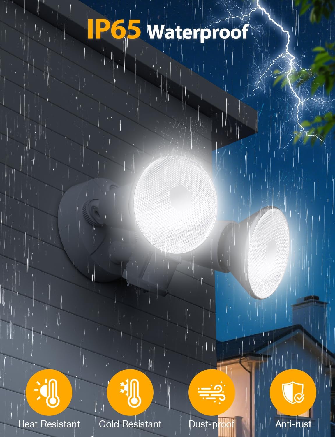 Thumbnail 5 de Onforu Outdoor Motion Sensor Flood Lights, E26 Base